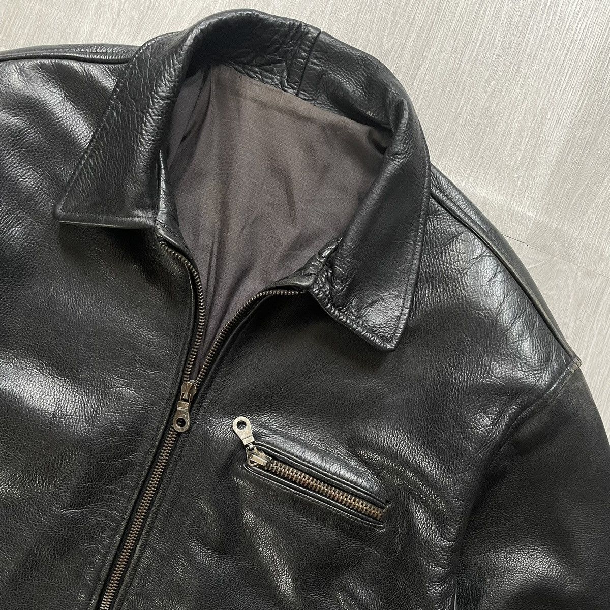 Other Unbrand Vintage Detroit Genuine Leather Jacket Size US XL / EU 56 / 4 - 2 Thumbnail