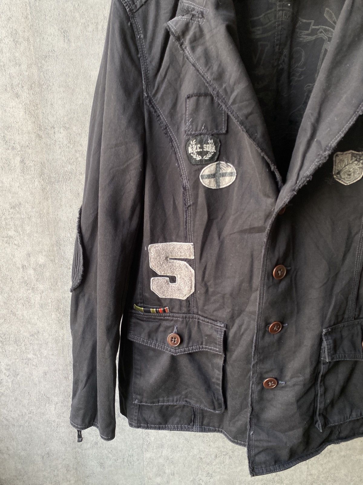 Japanese Brand × Vintage NYC SOUL JAPAN Reversible Patchwork Design Jacket Size US M / EU 48-50 / 2 - 17 Thumbnail