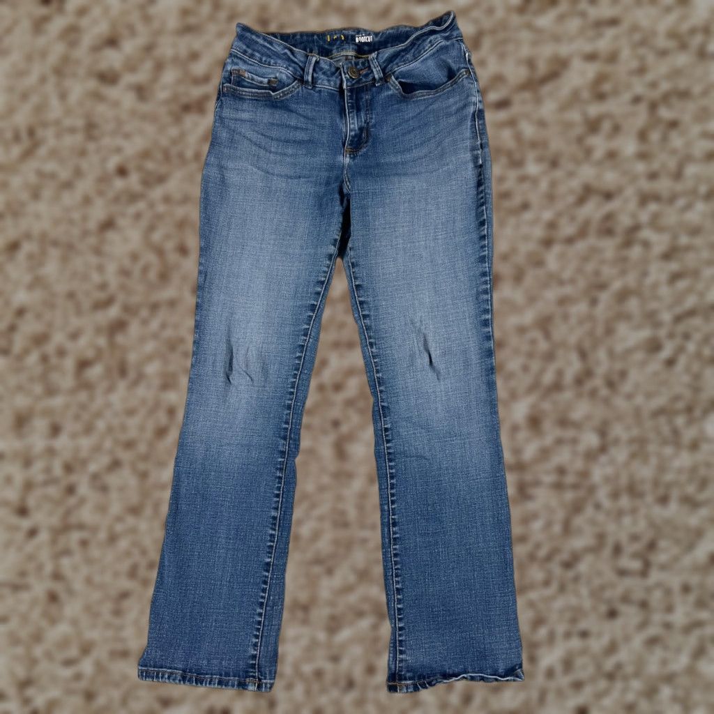 Lee Lee Jeans Womens 26x28 Blue Denim Bootcut Mid Rise Cotton Blend Size 26" / US 2 / IT 38 - 1 Thumbnail