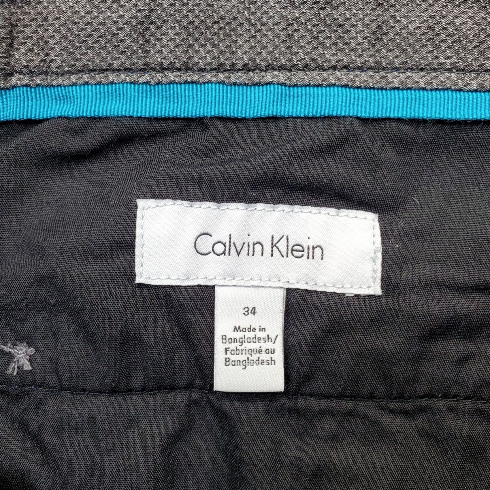 Calvin Klein Calvin Klein Mens Chino Shorts 34 Multi Plaid Flat Front Mid Rise Slash Pockets Continental Casual Shirt Size US 34 / EU 50 - 6 Thumbnail