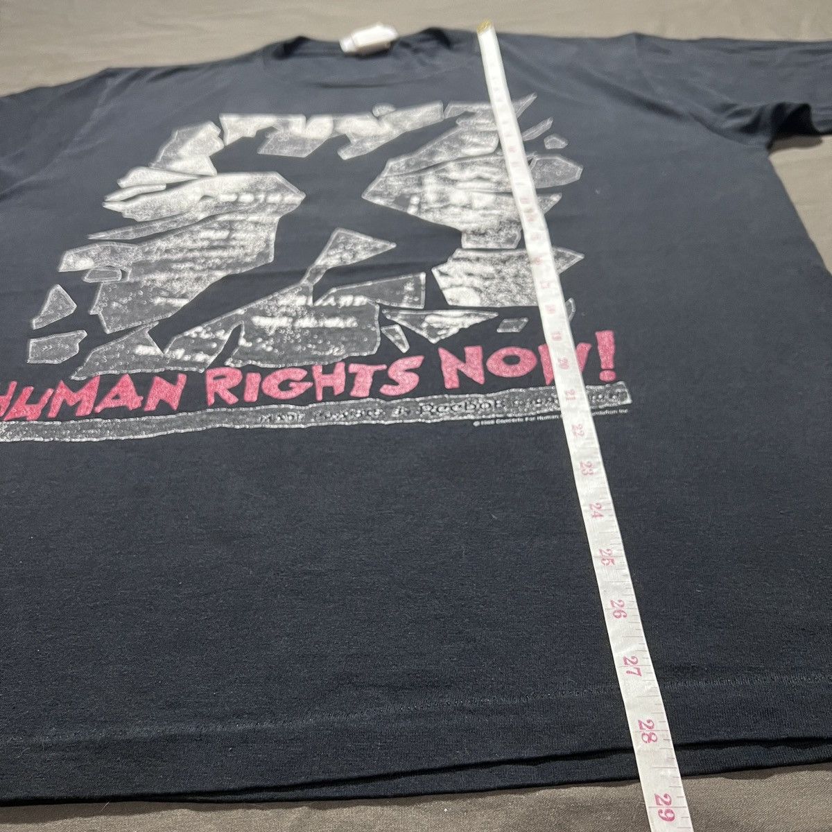 Vintage Vintage 80s Reebok Human Rights Tour Tee graphic streetwear Size US XL / EU 56 / 4 - 8 Thumbnail