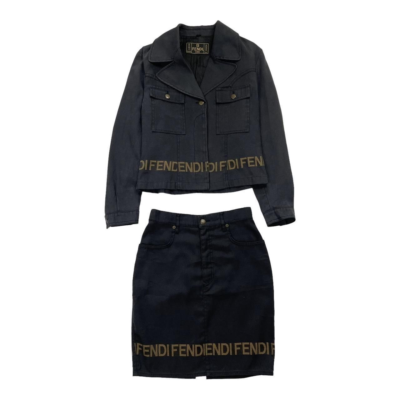 Fendi Two Piece Jacket and Skirt Set