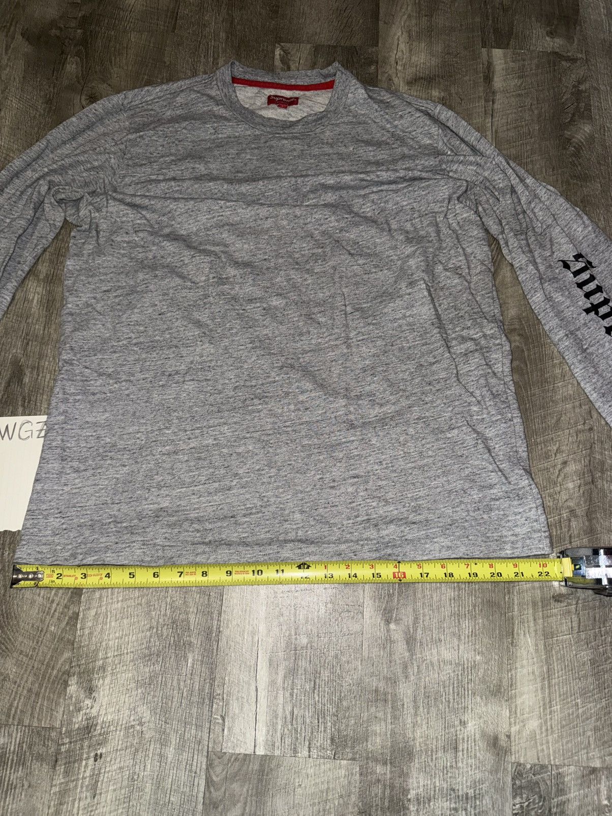 Supreme Supreme Old English logo L/S Size US L / EU 52-54 / 3 - 3 Thumbnail