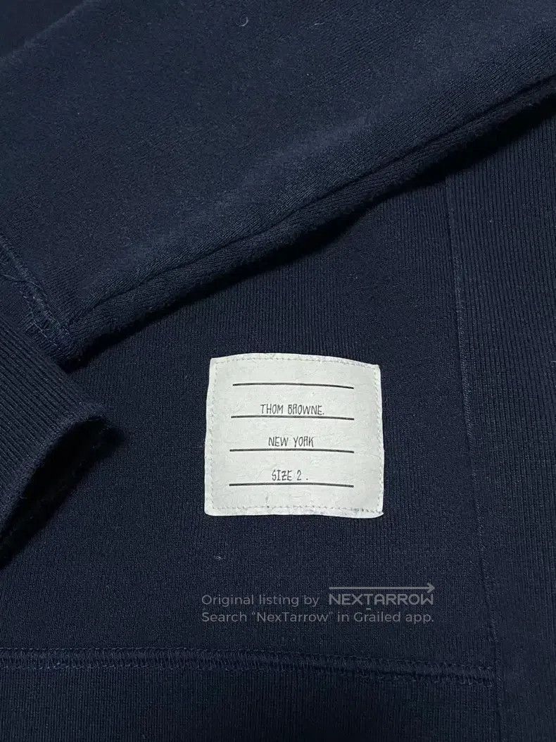 Thom Browne Thom Browne Twill sleeve patch sweatshirt Size US M / EU 48-50 / 2 - 2 Thumbnail