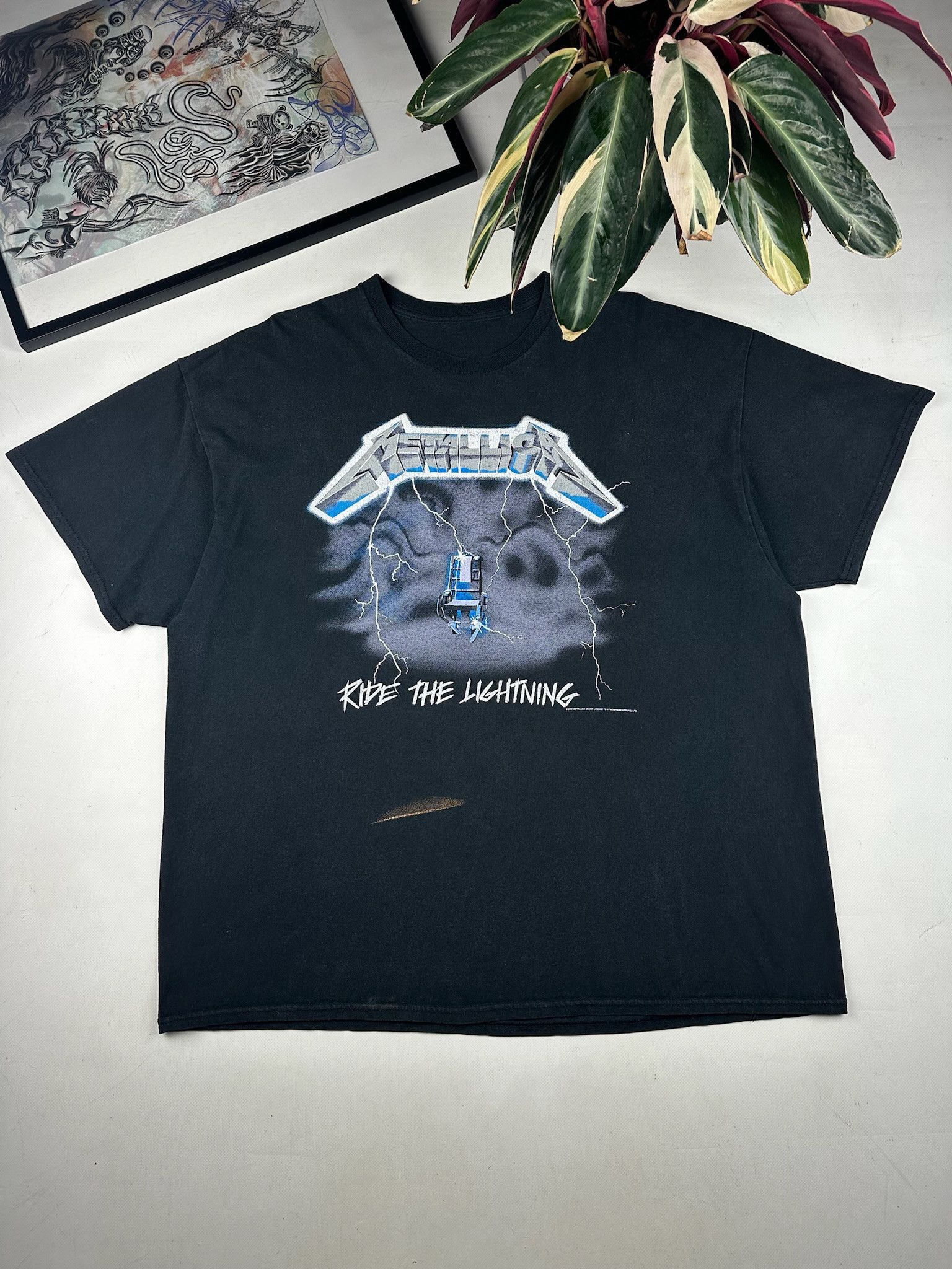 Vintage Vintage Metallica "ride the lighting" T-shirt Size US M / EU 48-50 / 2 - 2 Thumbnail