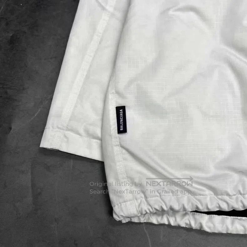 Balenciaga Balenciaga White Embroidered Logo Jacket. Size US L / EU 52-54 / 3 - 4 Thumbnail