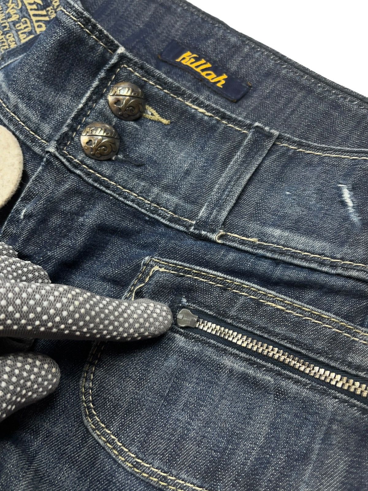 Japanese Brand × Miss Sixty × Vintage Vintage y2k Killah Low Rise Jeans Distressed Denim Size 28" / US 6 / IT 42 - 10 Thumbnail