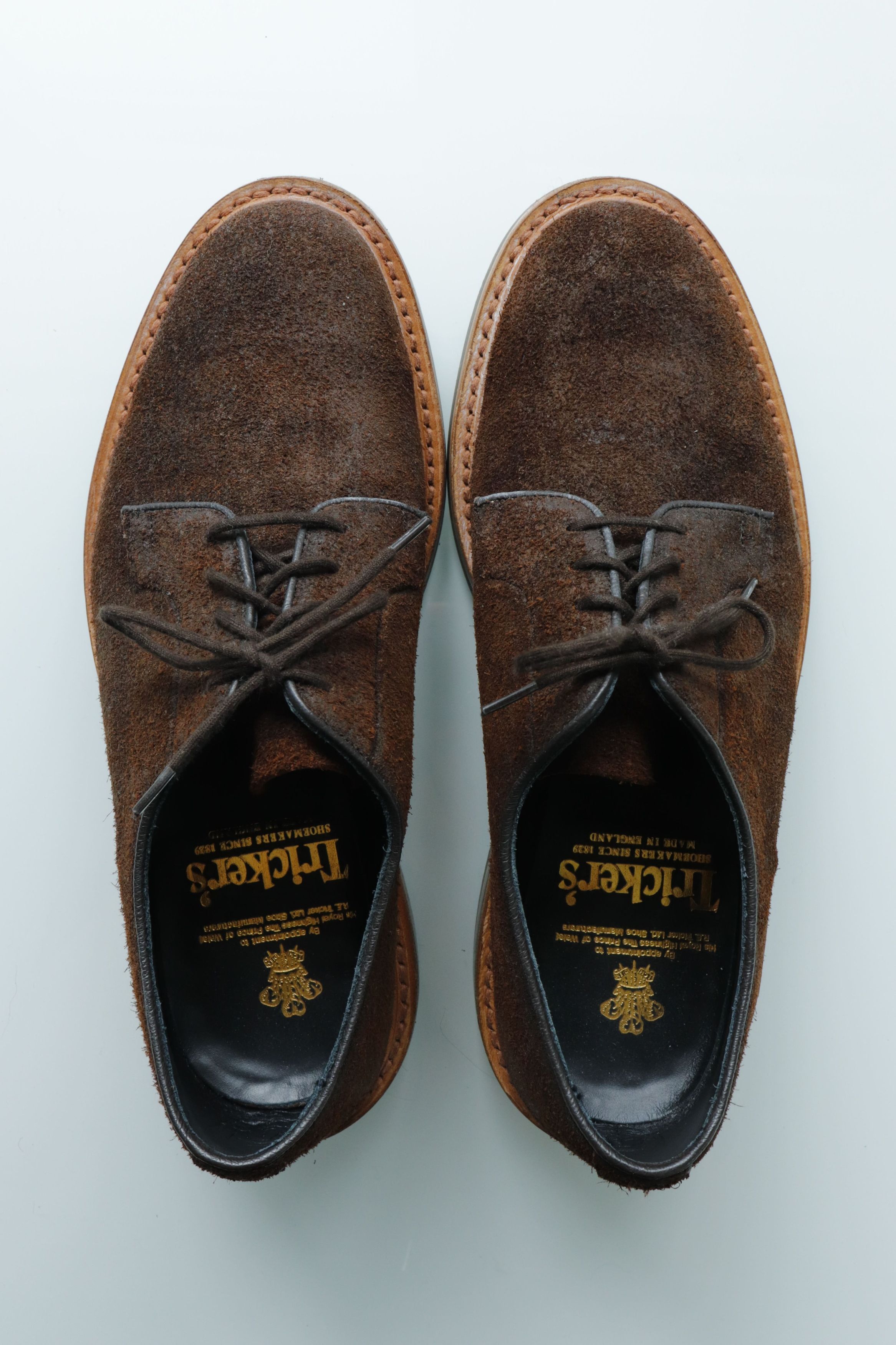 Tricker's Robert Derby in Rough-Out Suede Size US 8.5 / EU 41-42 - 2 Thumbnail