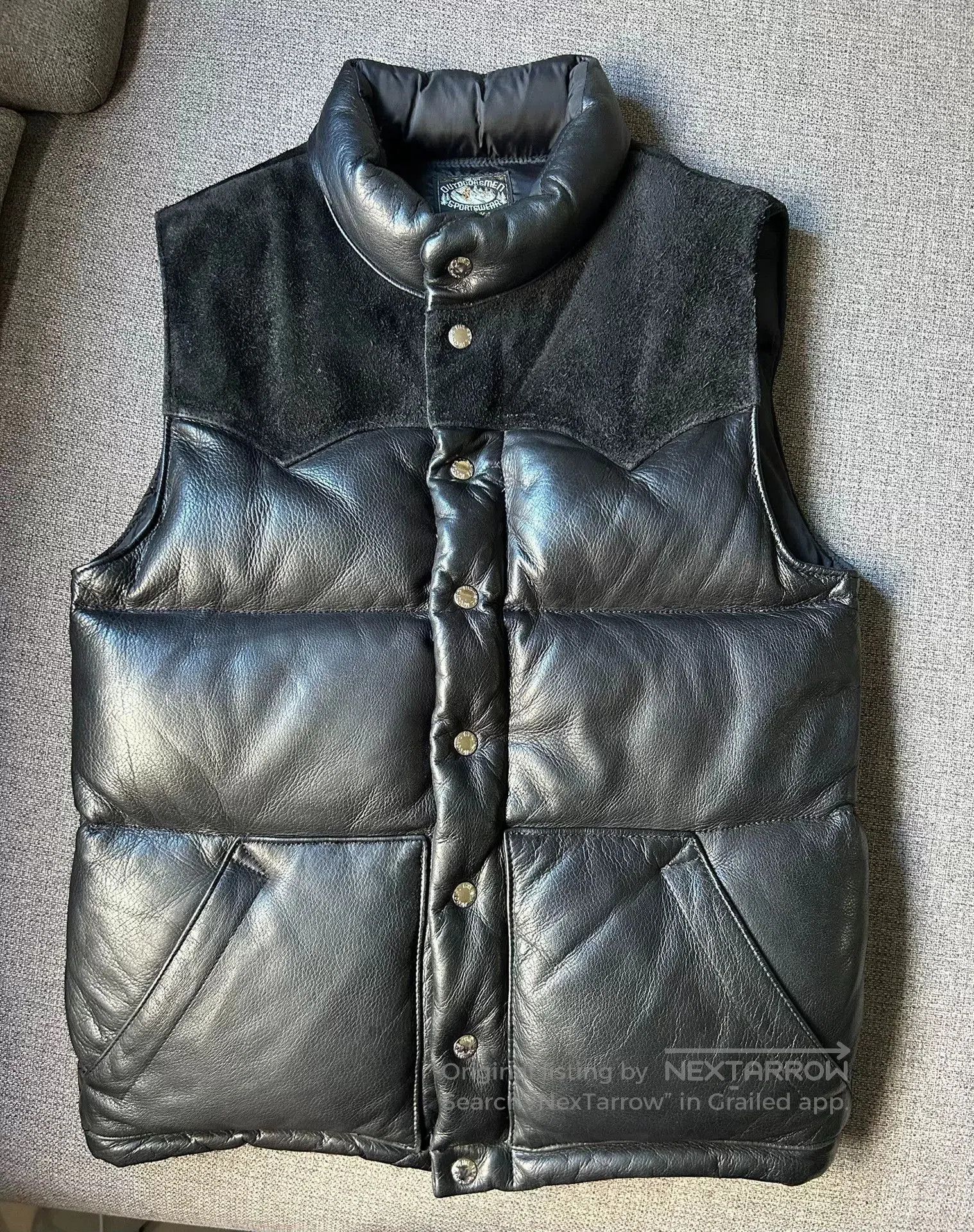 The Real McCoy's real mccoy leather down vest for men. Size US M / EU 48-50 / 2 - 1 Thumbnail