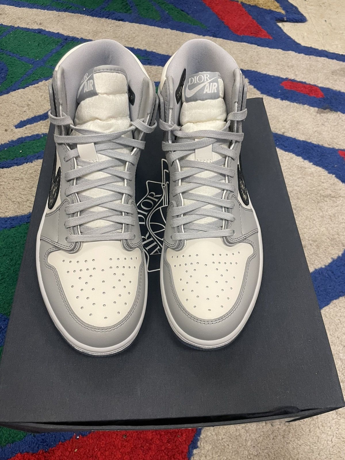 Dior × Nike Jordan 1 High Dior Size US 8.5 / EU 41-42 - 3 Thumbnail