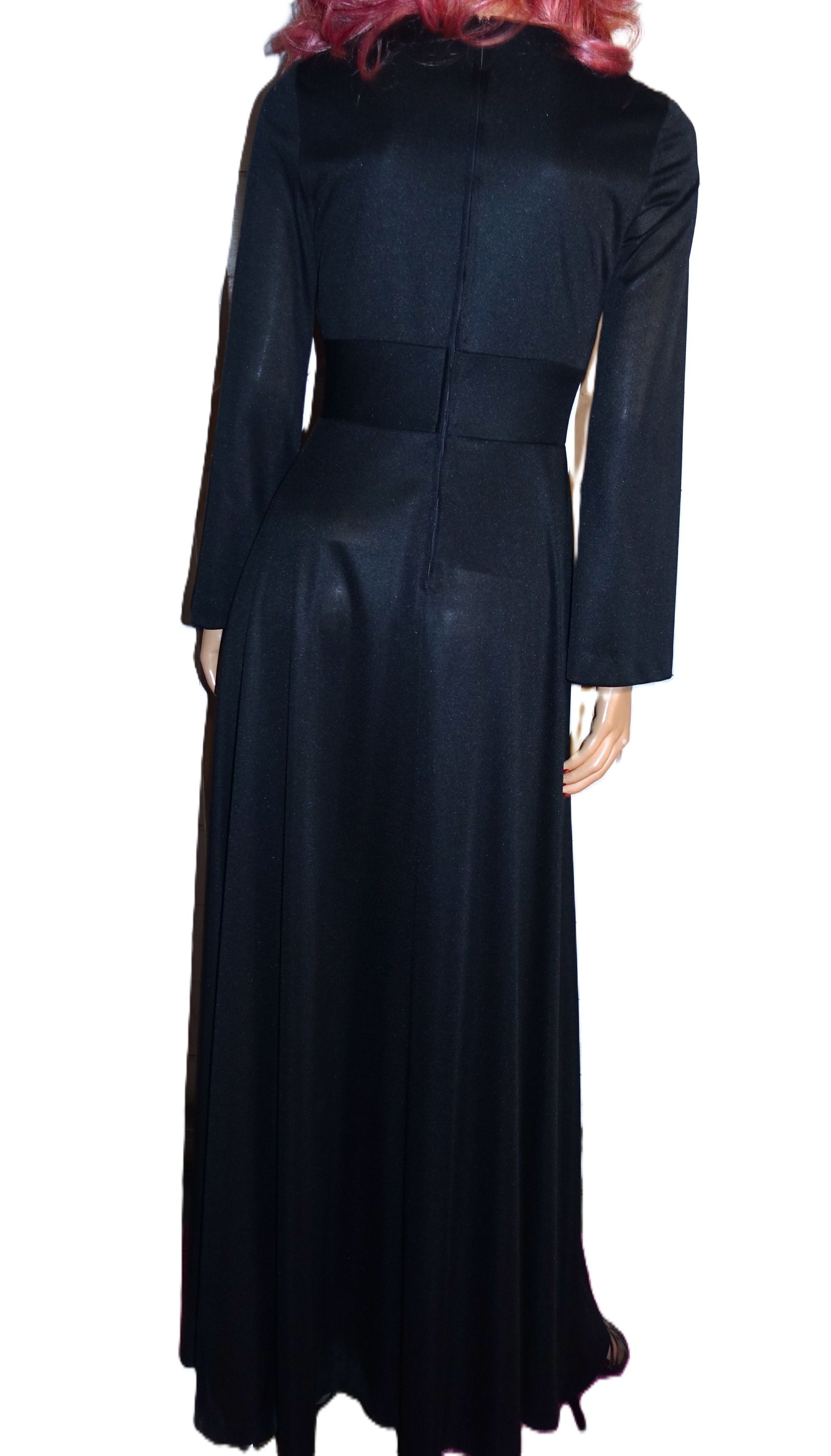 Vintage Vintage Black Maxi Dress M Size M / US 6-8 / IT 42-44 - 6 Thumbnail