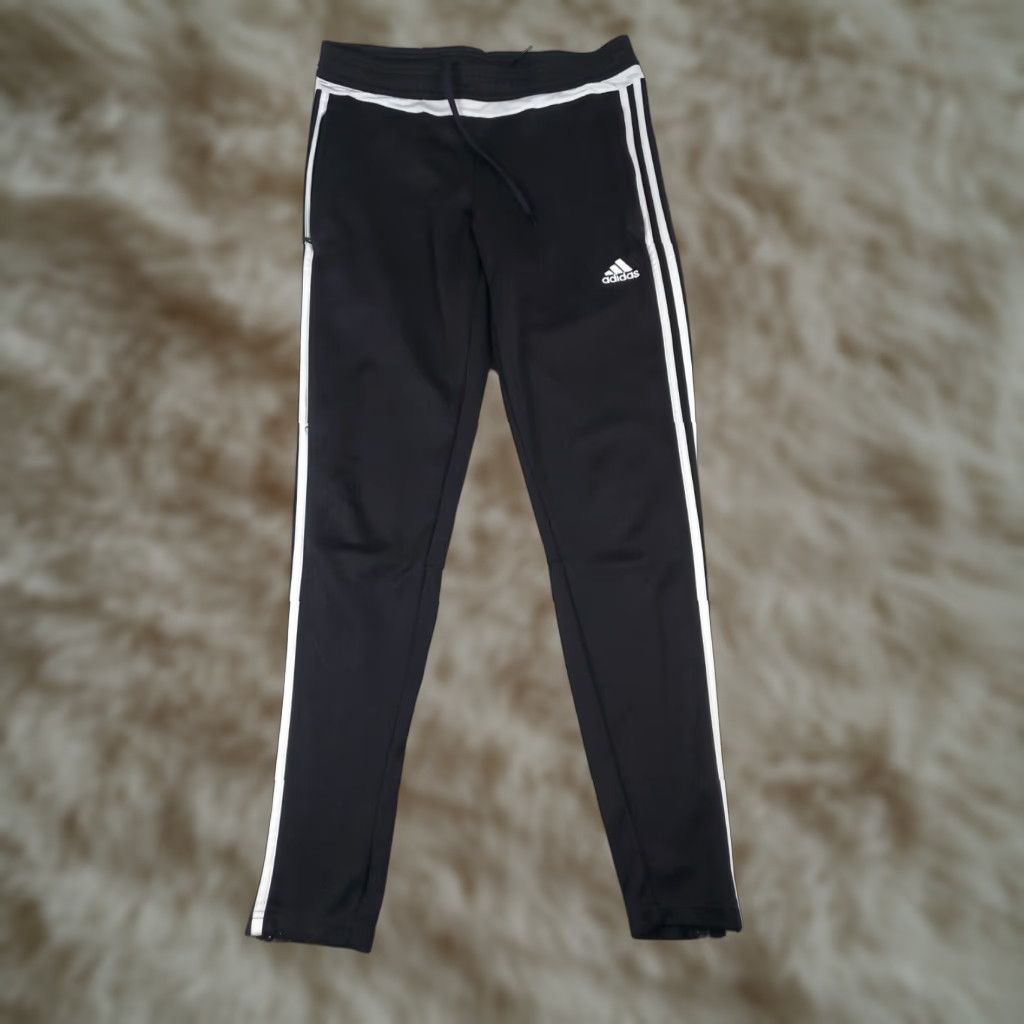 Adidas ADIDAS Jogger Pants Womens Small Black Solid Activewear Athleisure Size 28" / US 6 / IT 42 - 1 Thumbnail