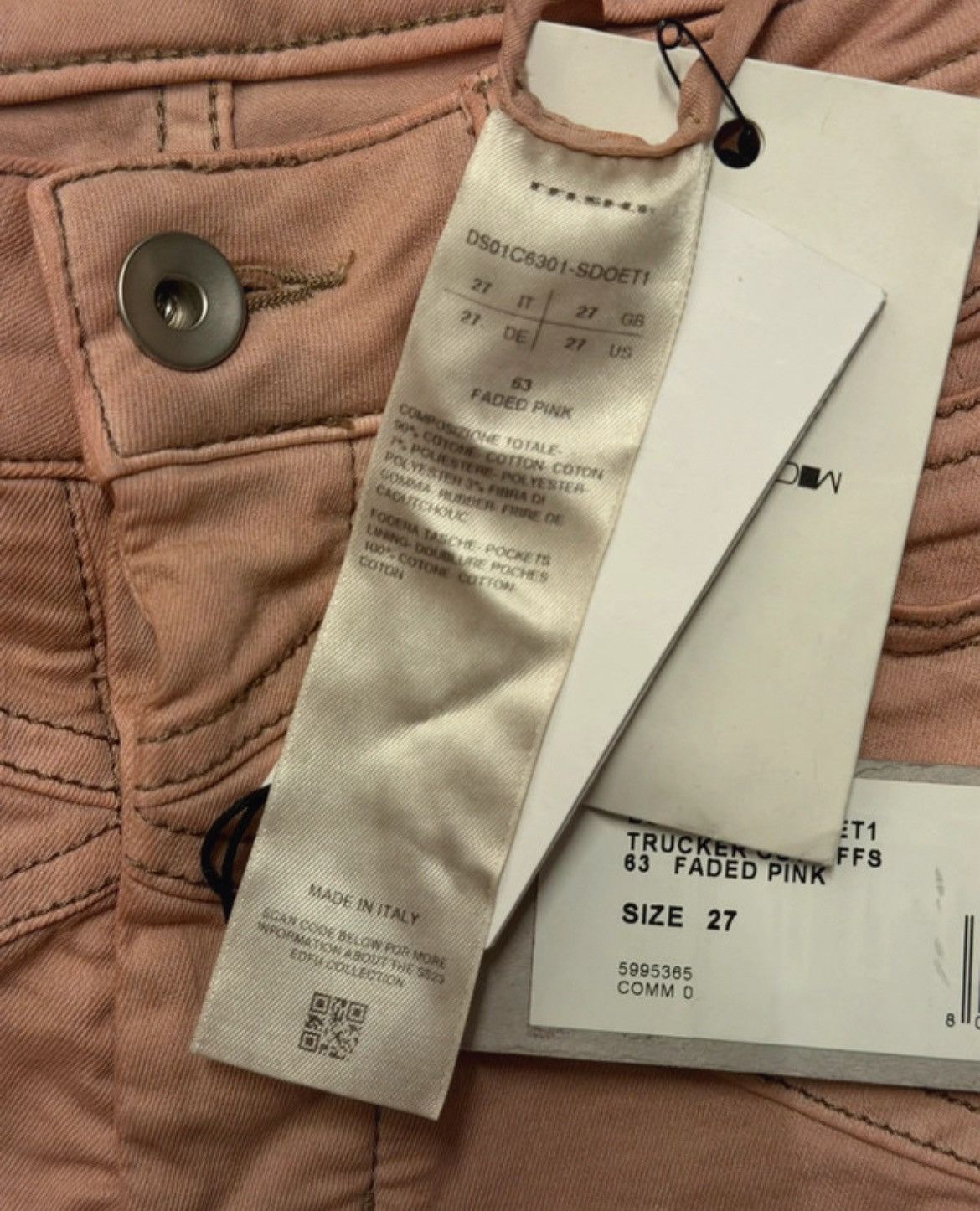 Rick Owens NEW Rick Owens Pentagram denim Shorts pink Size US 27 - 8 Thumbnail