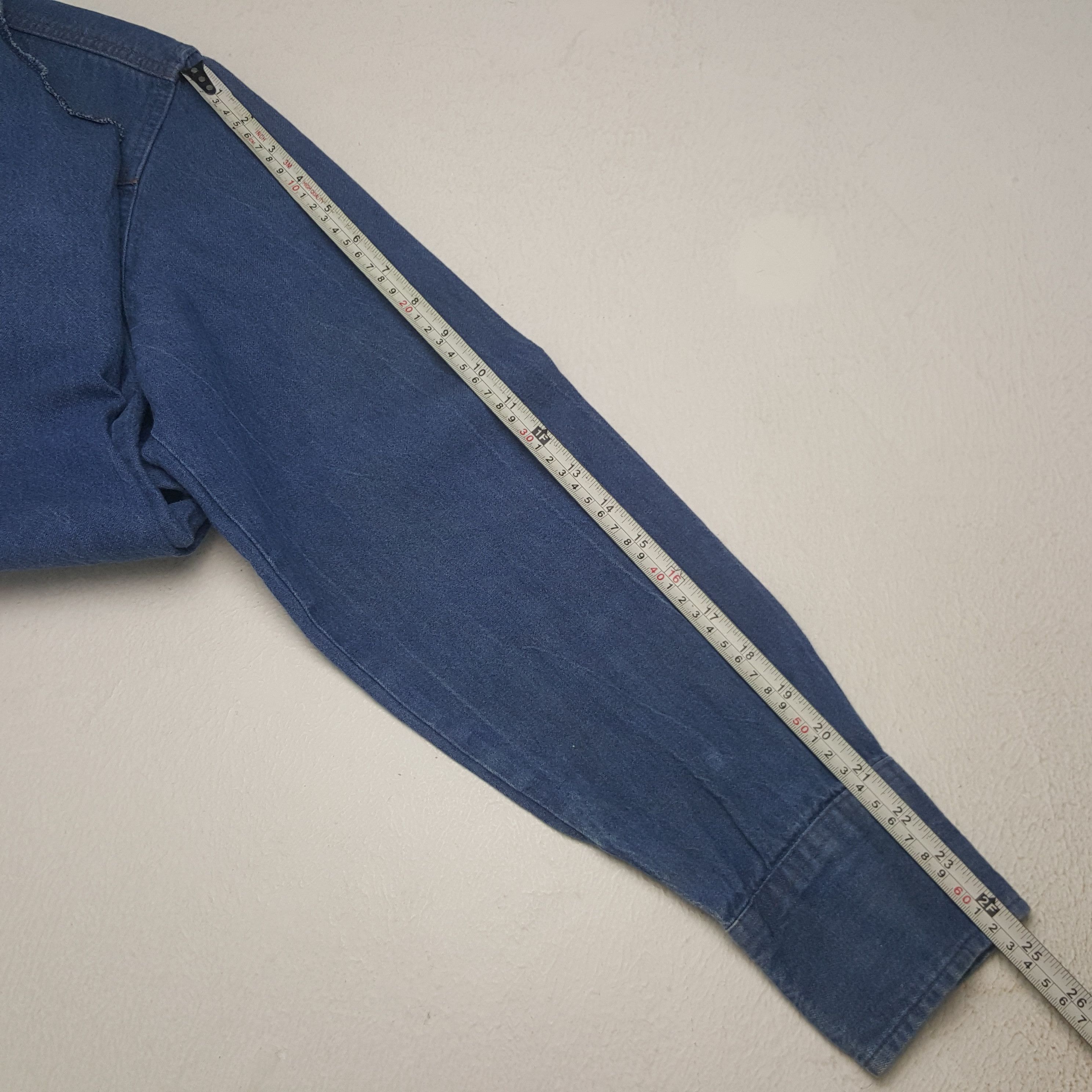Vintage × Wrangler Vintage Wrangler Denim Button Up Shirt Size US L / EU 52-54 / 3 - 7 Thumbnail