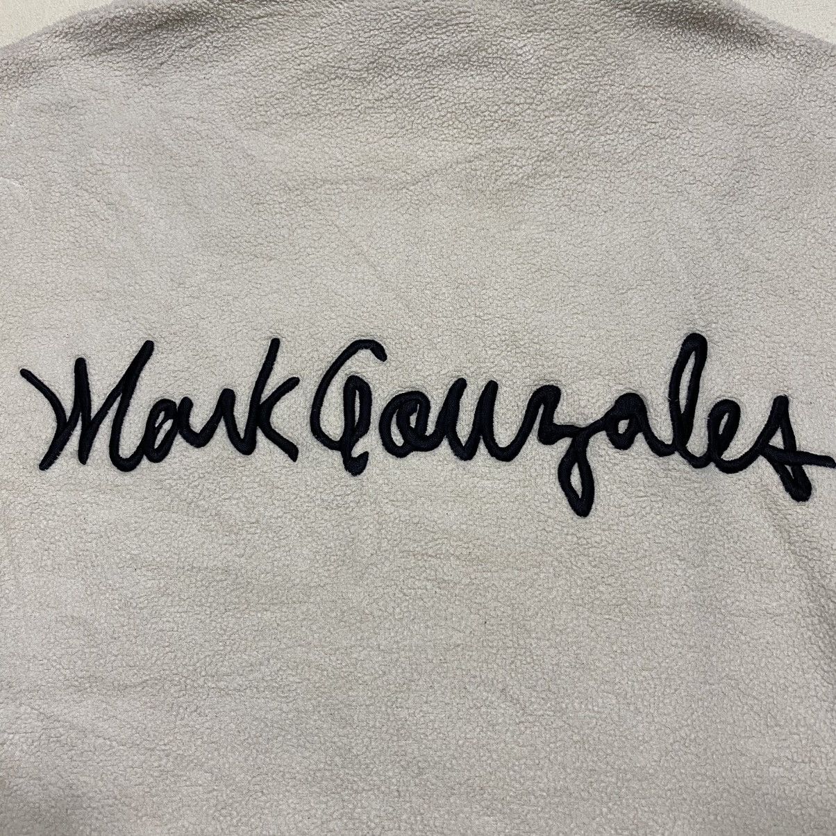 Japanese Brand MARK GONZALES Spellout Fleece Half Zipper Sweatshirt Size US XL / EU 56 / 4 - 8 Thumbnail