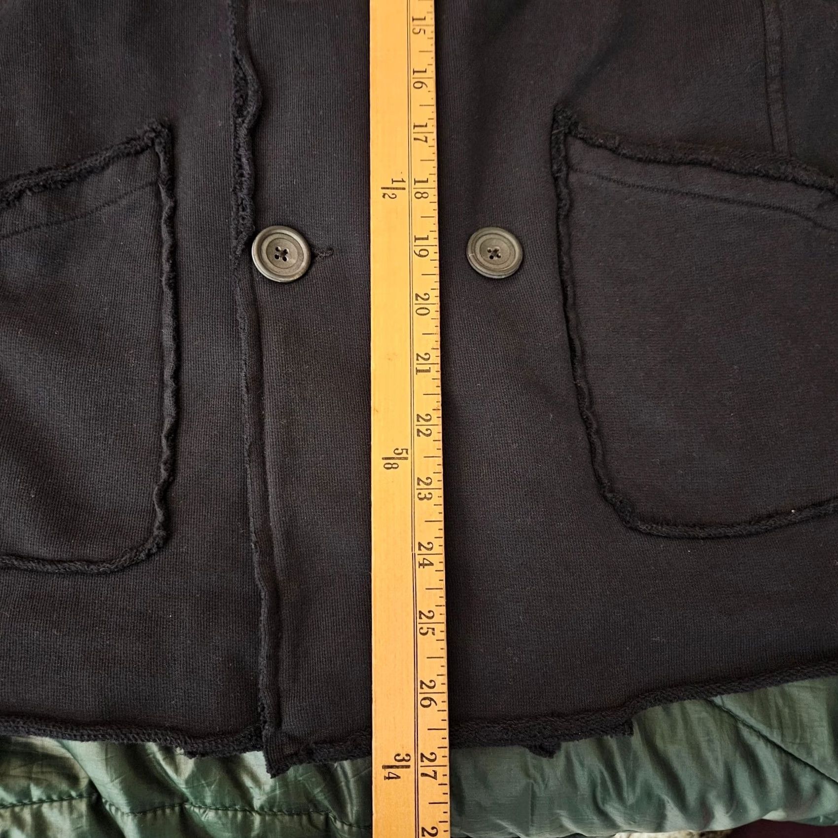 Frank & Eileen Frank & Eileen Women’s Black Double Breasted Sweatshirt Jacket Coat Casual XS Jacket Women Black Double Breasted Knit Button All Seasons Regular Size XS / US 0-2 / IT 36-38 - 4 Thumbnail