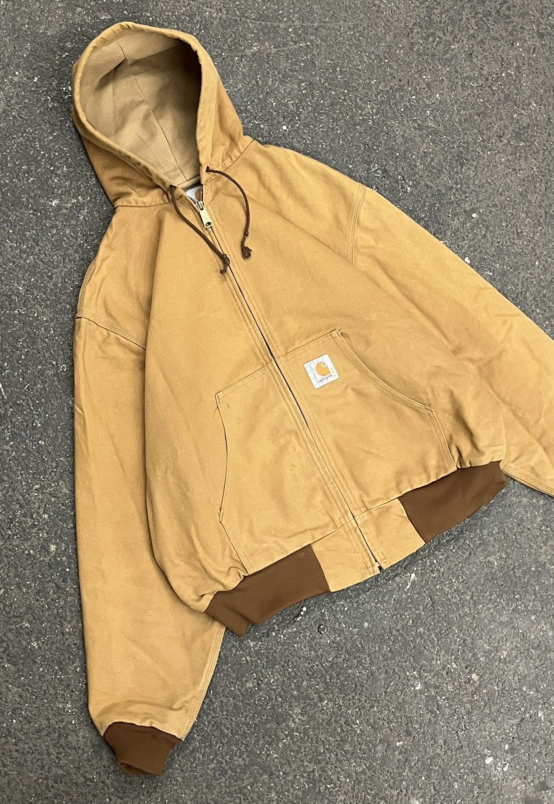 Carhartt × Vintage Carhartt hooded jacket workwear hype streetwear fall skater Size US L / EU 52-54 / 3 - 1 Thumbnail