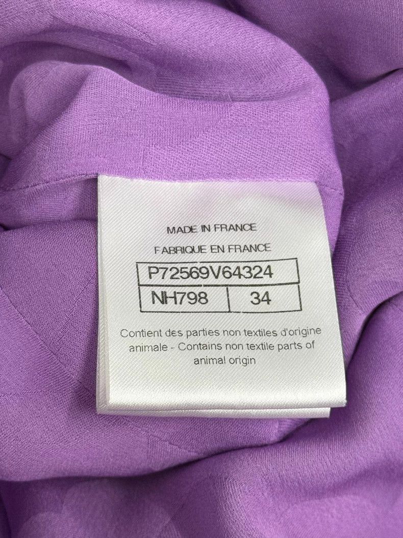Chanel Chanel 22 spring and summer purple plaid four-pocket knitt Size XXS / US 00 / IT 34 - 5 Thumbnail