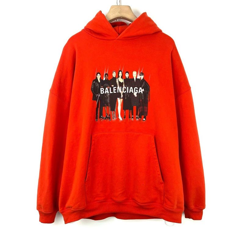 Balenciaga Balenciaga Orange Band Portrait Sweater Size US S / EU 44-46 / 1 - 1 Thumbnail