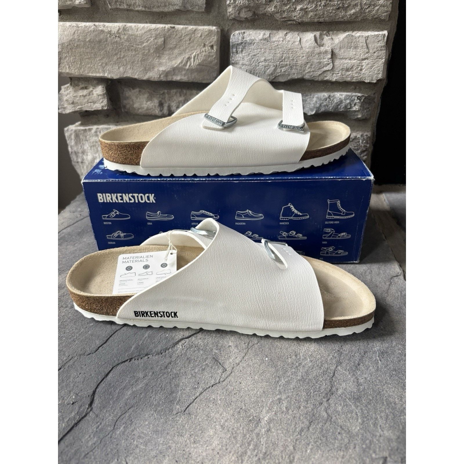 Birkenstock NEW Birkenstock Zurich Sandals White Leather  display picture 1