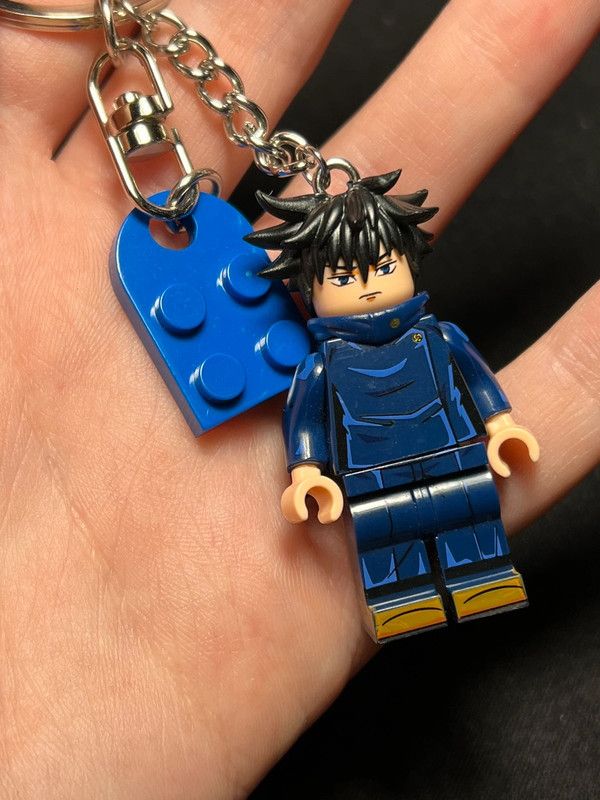 Anime Jujutsu Kaisen Megumi lego minifigure keychain anime keyring Size ONE SIZE - 1 Thumbnail