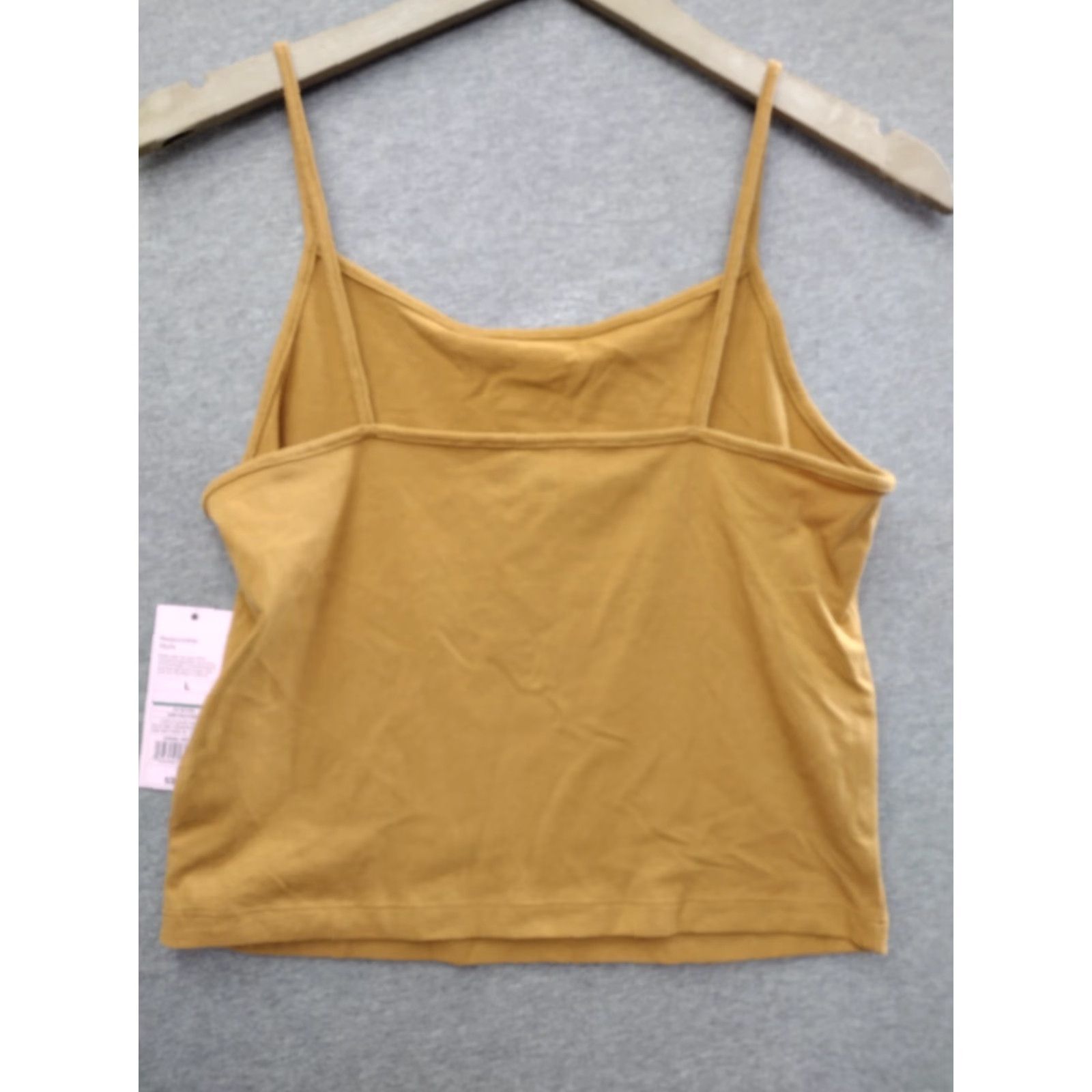 Vintage Wild Fable Women's Crop Tank Top Dark Gold Gold Cropped Tank L Womens Crop Tank Top Dark Gold 90s Cropped Tank Womens Size L / US 10 / IT 46 - 2 Thumbnail
