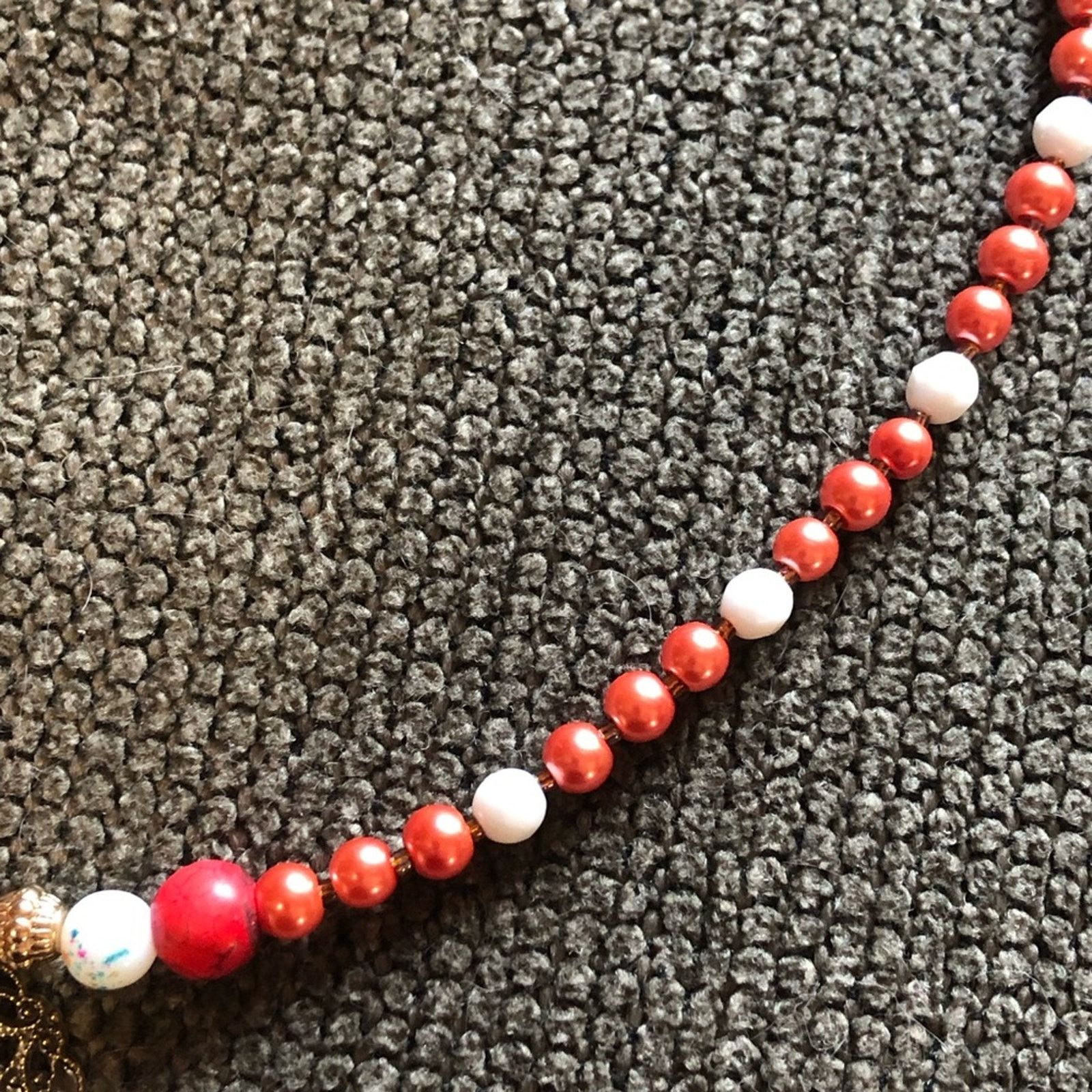 Handmade Handcrafted repurpose lady cameo Czech glass Pearl necklace Size ONE SIZE - 8 Thumbnail