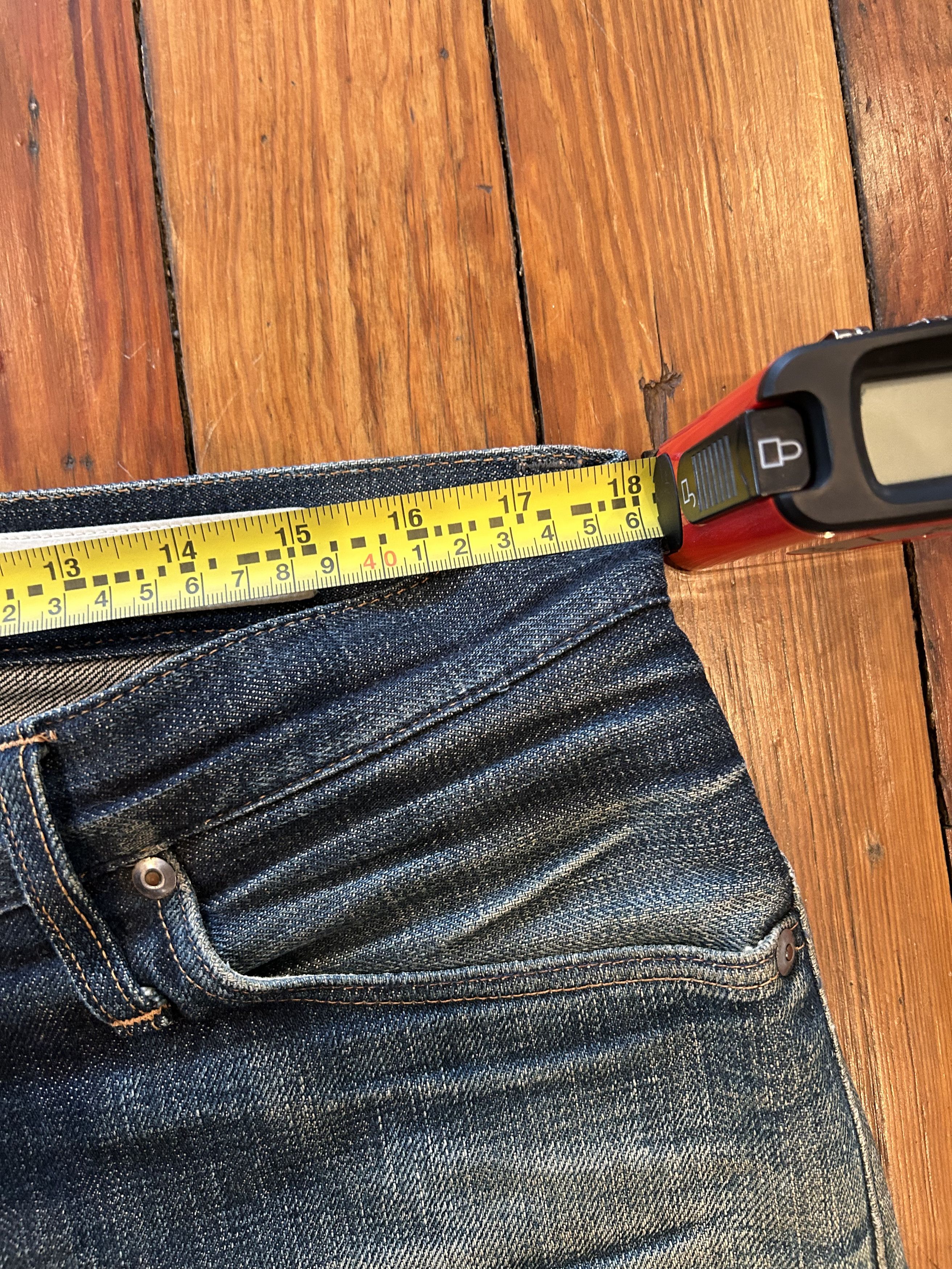 Big John Big John R009 (000) RARE JEANS SLIM Size US 34 / EU 50 - 3 Thumbnail