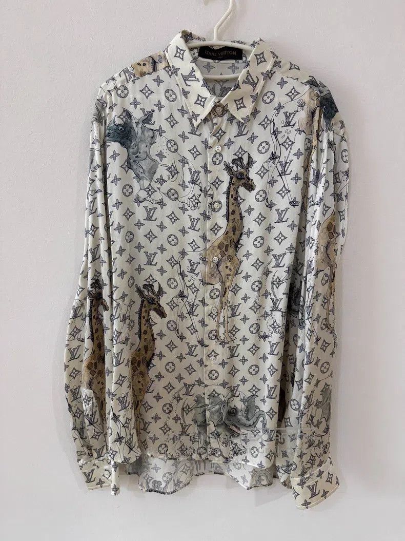 Louis Vuitton Louis Vuitton Zoo Silk Shirt Size US XXL / EU 58 / 5 - 1 Thumbnail