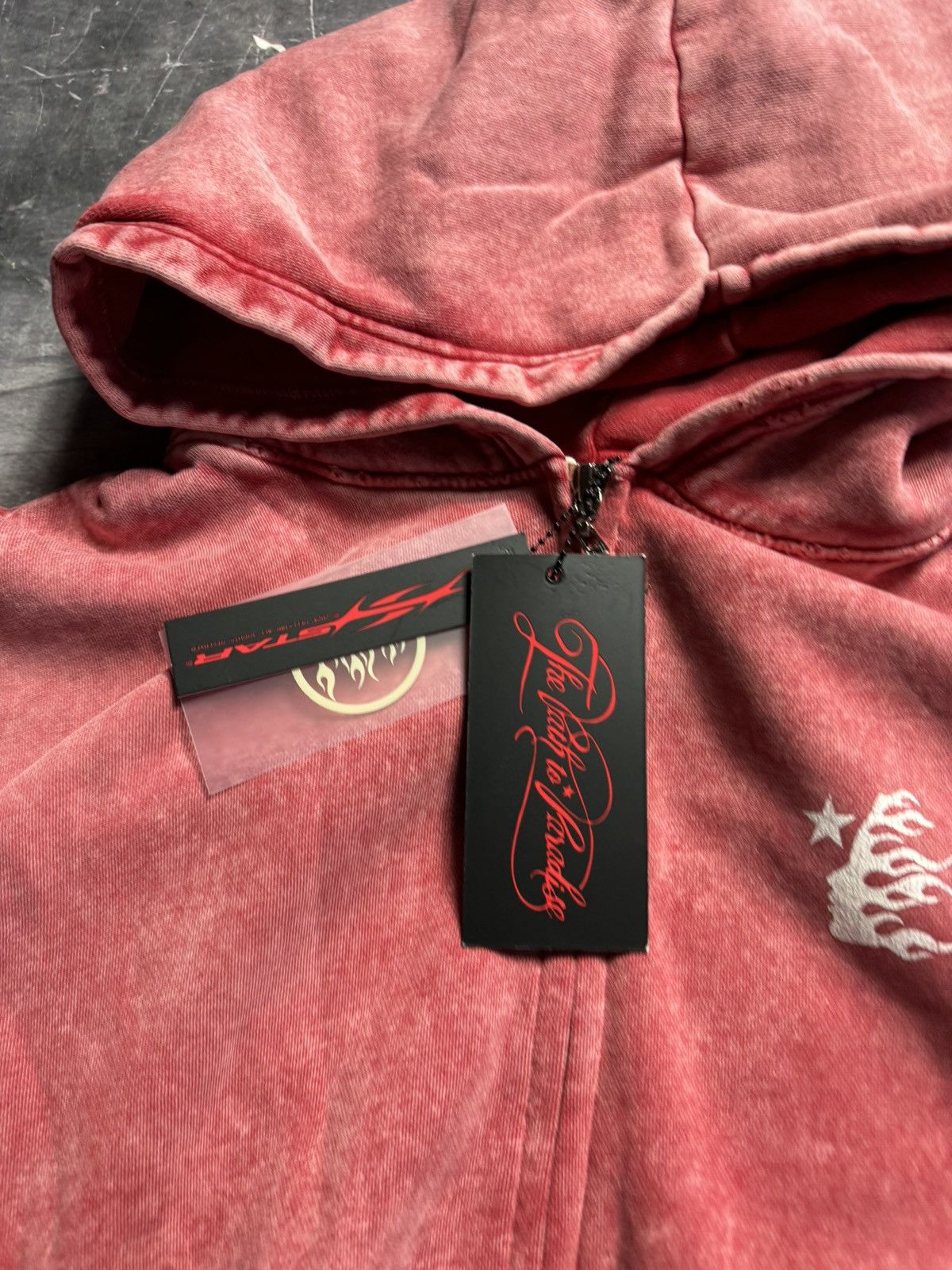 HELLSTAR HELLSTAR Capsule 11 Zip Up Path to Paradise Hoodie in Red Size US XXL / EU 58 / 5 - 6 Thumbnail