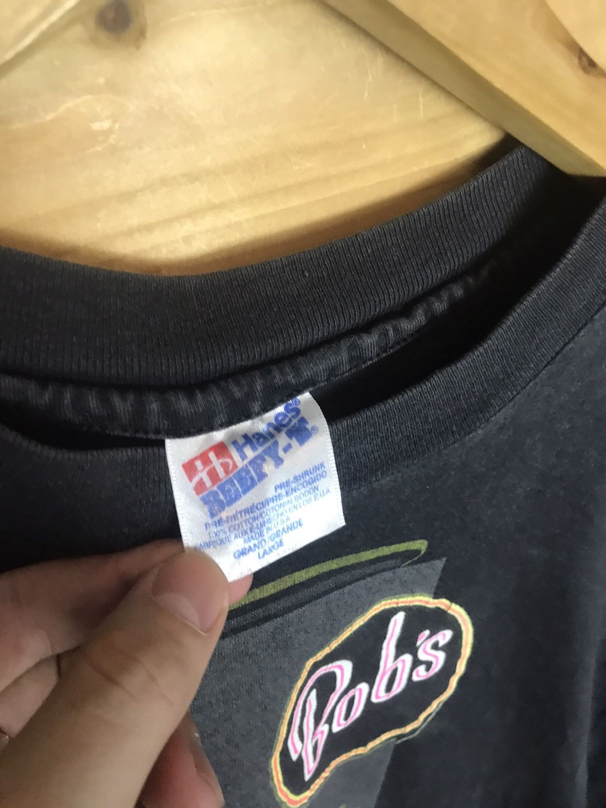 Vintage Vintage 1992 Bash car flame single stitch t-shirt Size US L / EU 52-54 / 3 - 11 Thumbnail