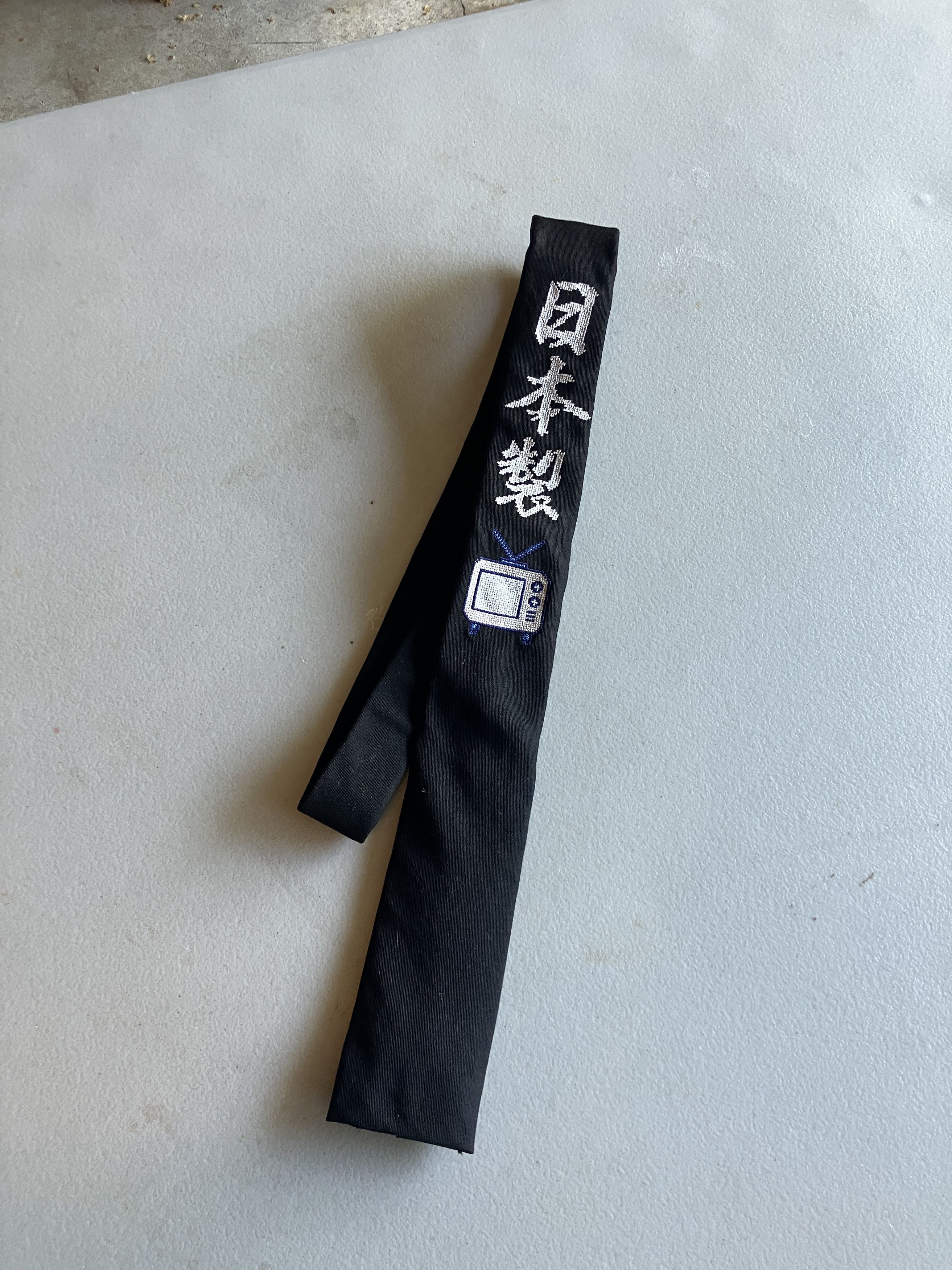 Yohji Yamamoto SS18 “南無阿弥陀仏” Square Tie | Grailed