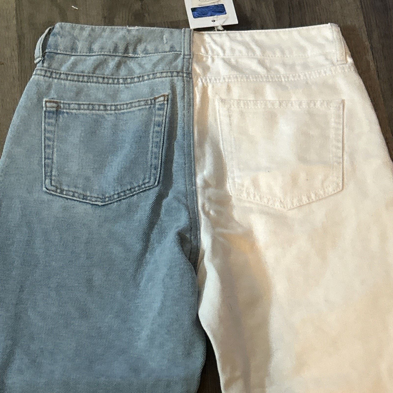 Other Adika Size Small Women’s Two Toned White & Denim Jeans New Size 26" / US 2 / IT 38 - 14 Thumbnail