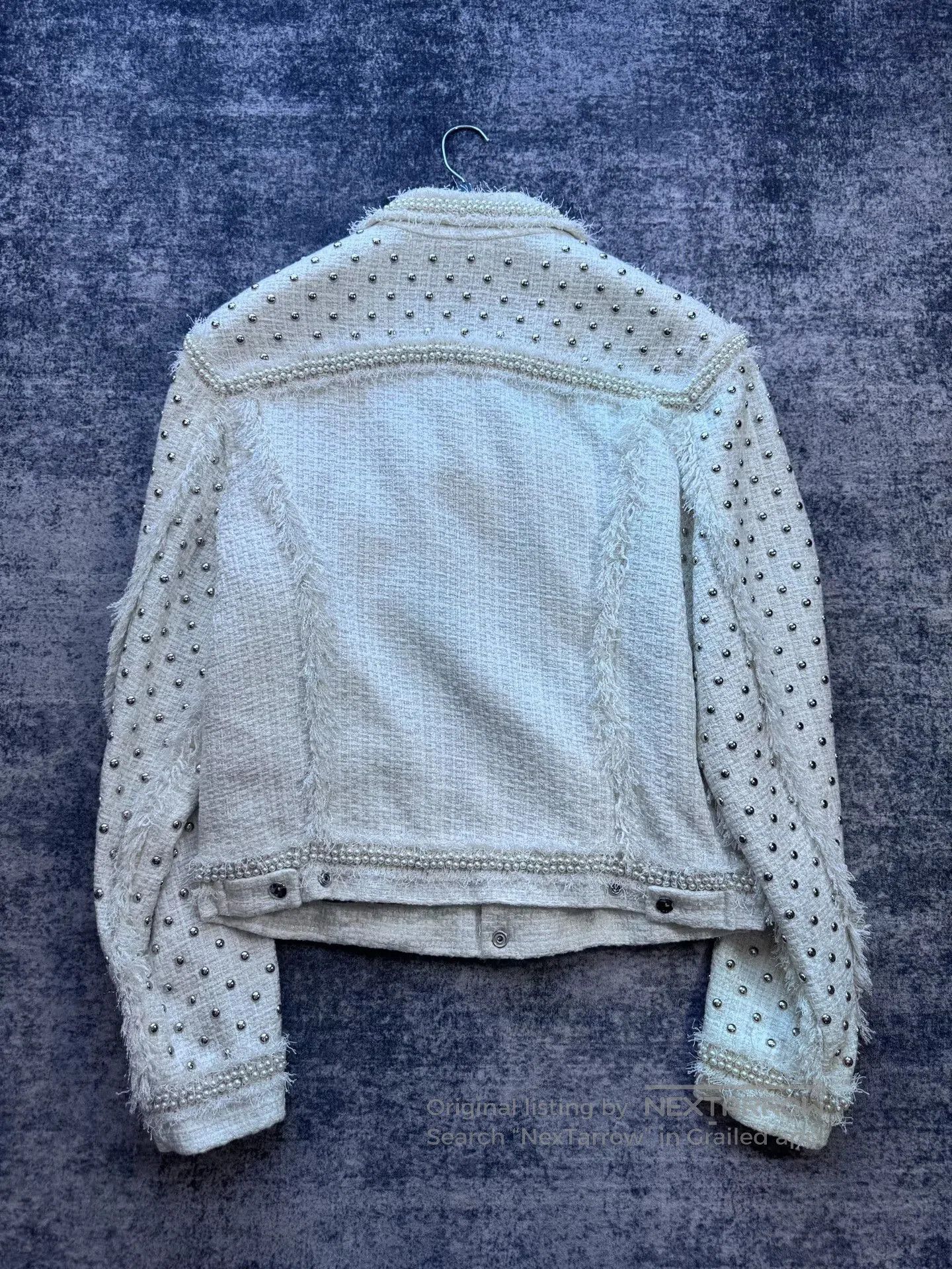 Faith Connexion Faith Connexion Pearl Embellished Jacket. Size M / US 6-8 / IT 42-44 - 2 Thumbnail