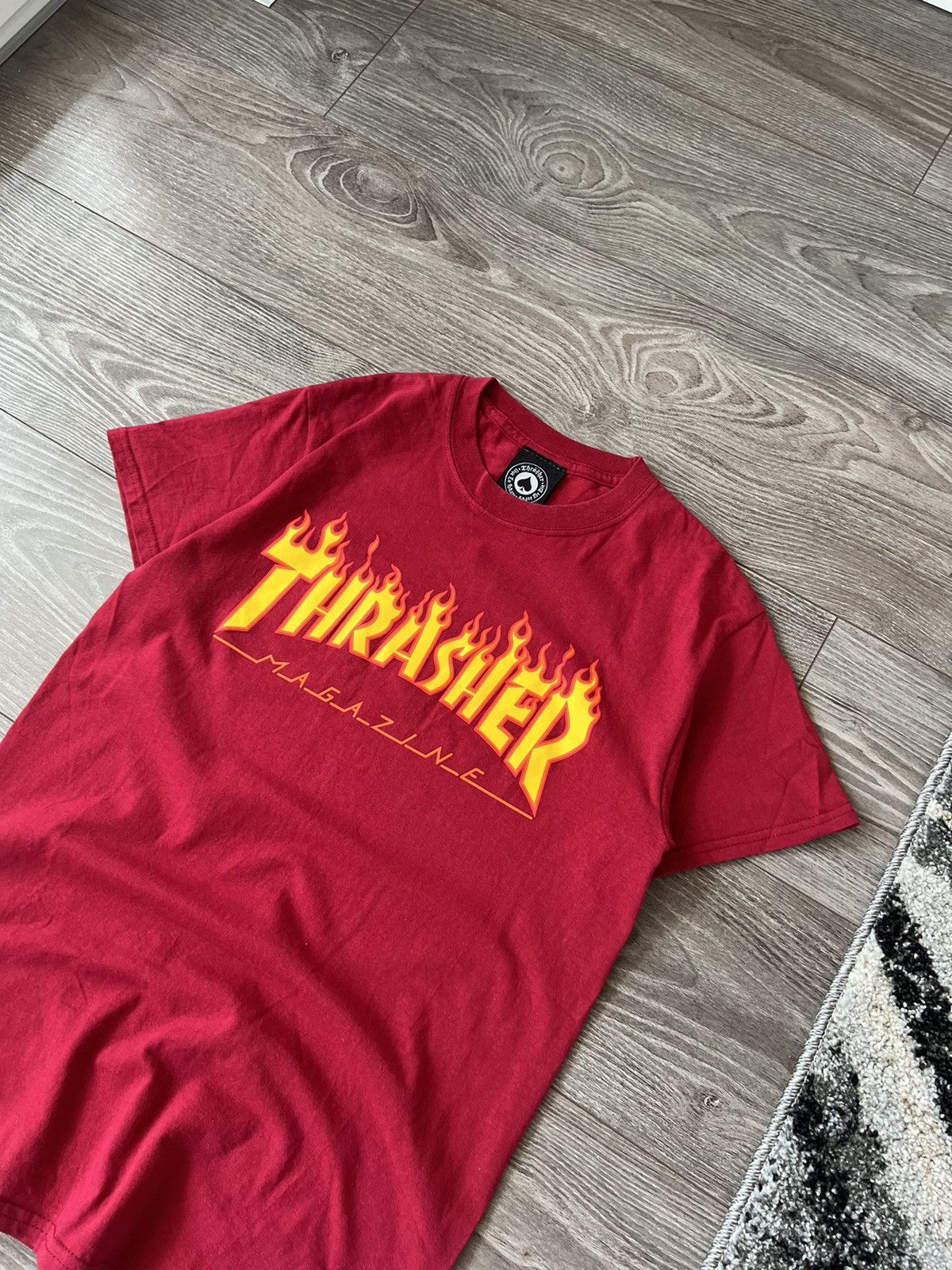 Thrasher ‼️VINTAGE THRASHER ORIGINAL FIRE LOGO USA DRIP STYLE TEE‼️ Size US S / EU 44-46 / 1 - 2 Thumbnail