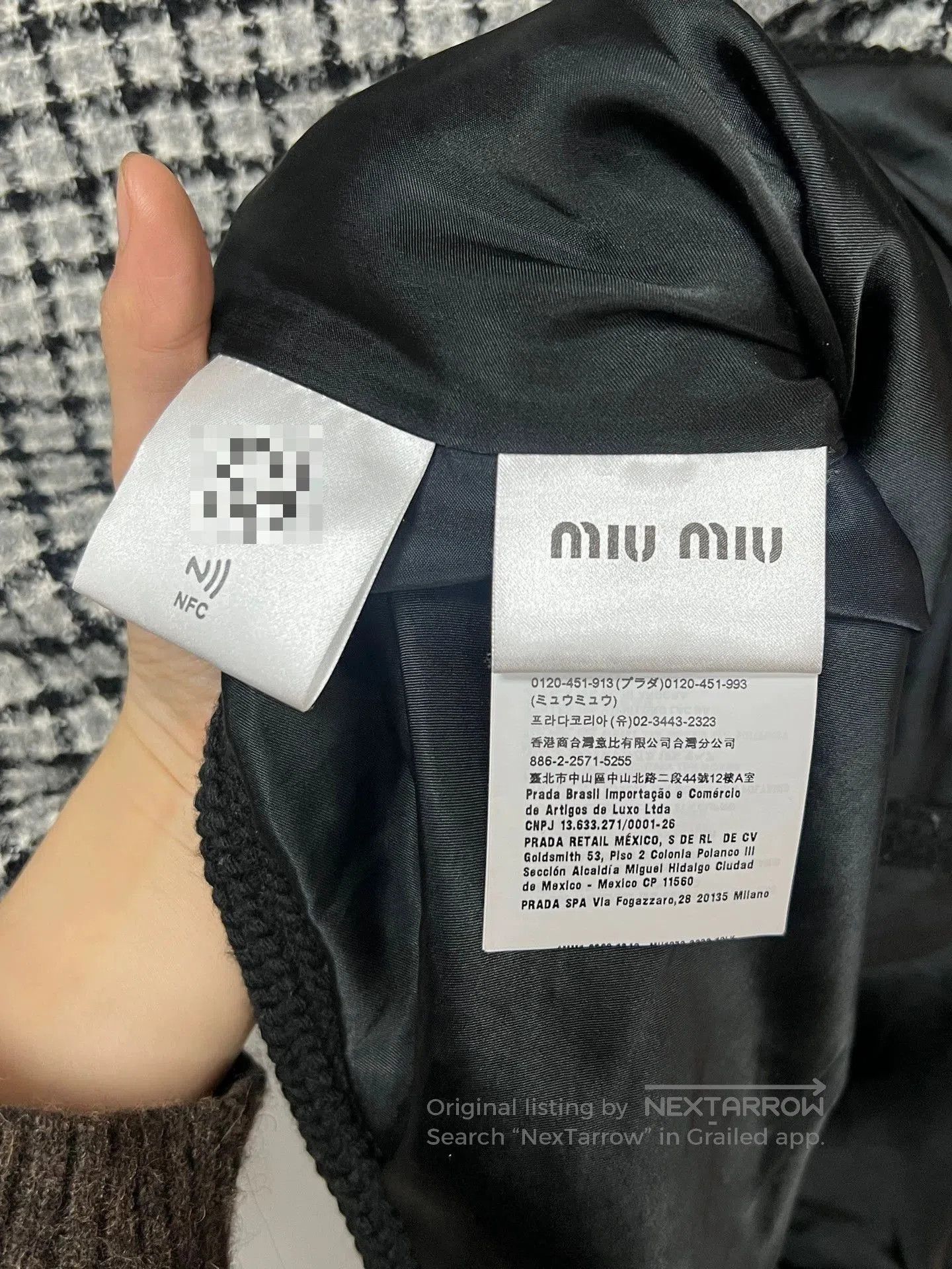 Miu Miu miu miu black and white plaid jacket. Size S / US 4 / IT 40 - 5 Thumbnail