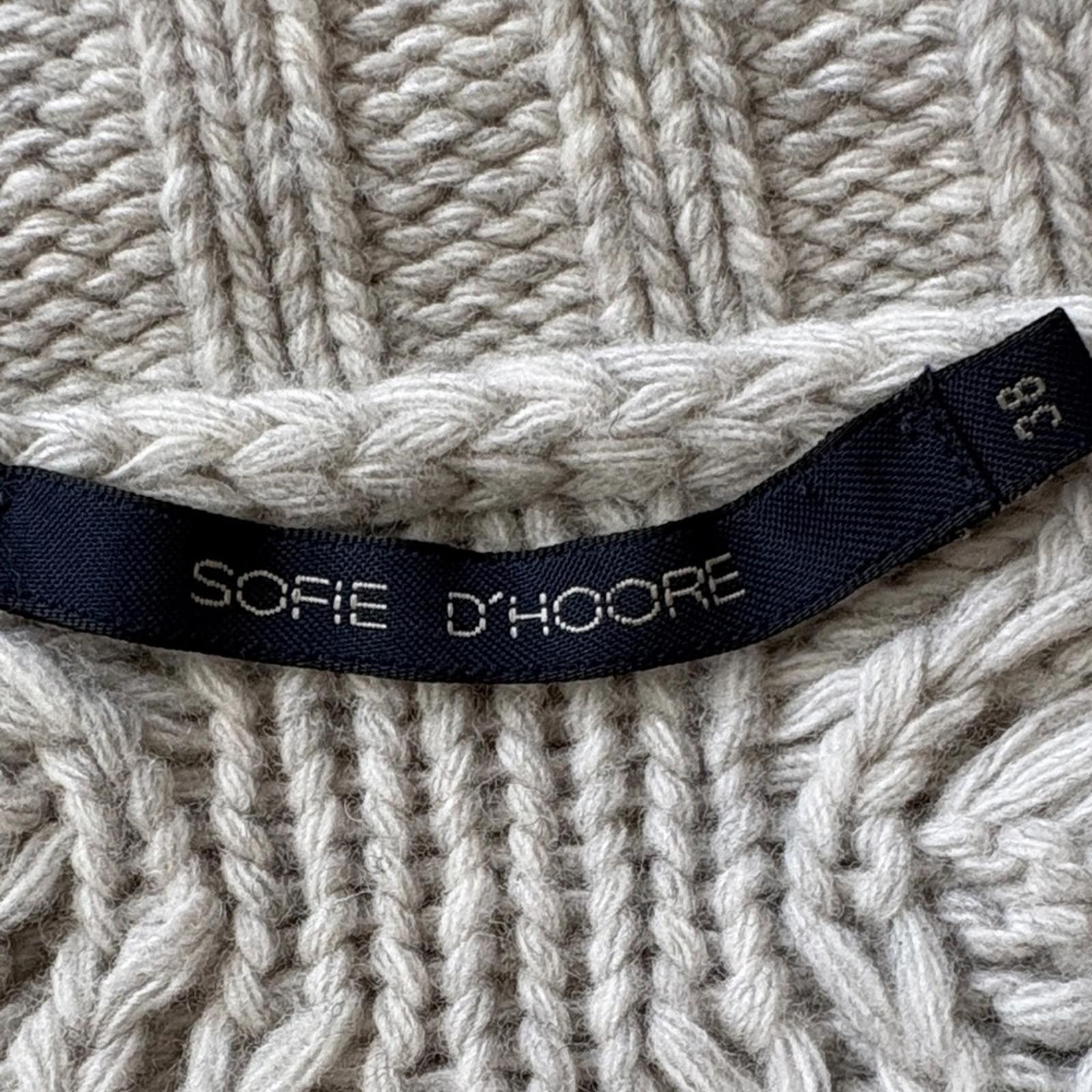SOFIE D'HOORE SOFIE D’HOORE Luxury Super Geelong Wool Cable Knit Cardigan Size S / US 4 / IT 40 - 7 Thumbnail