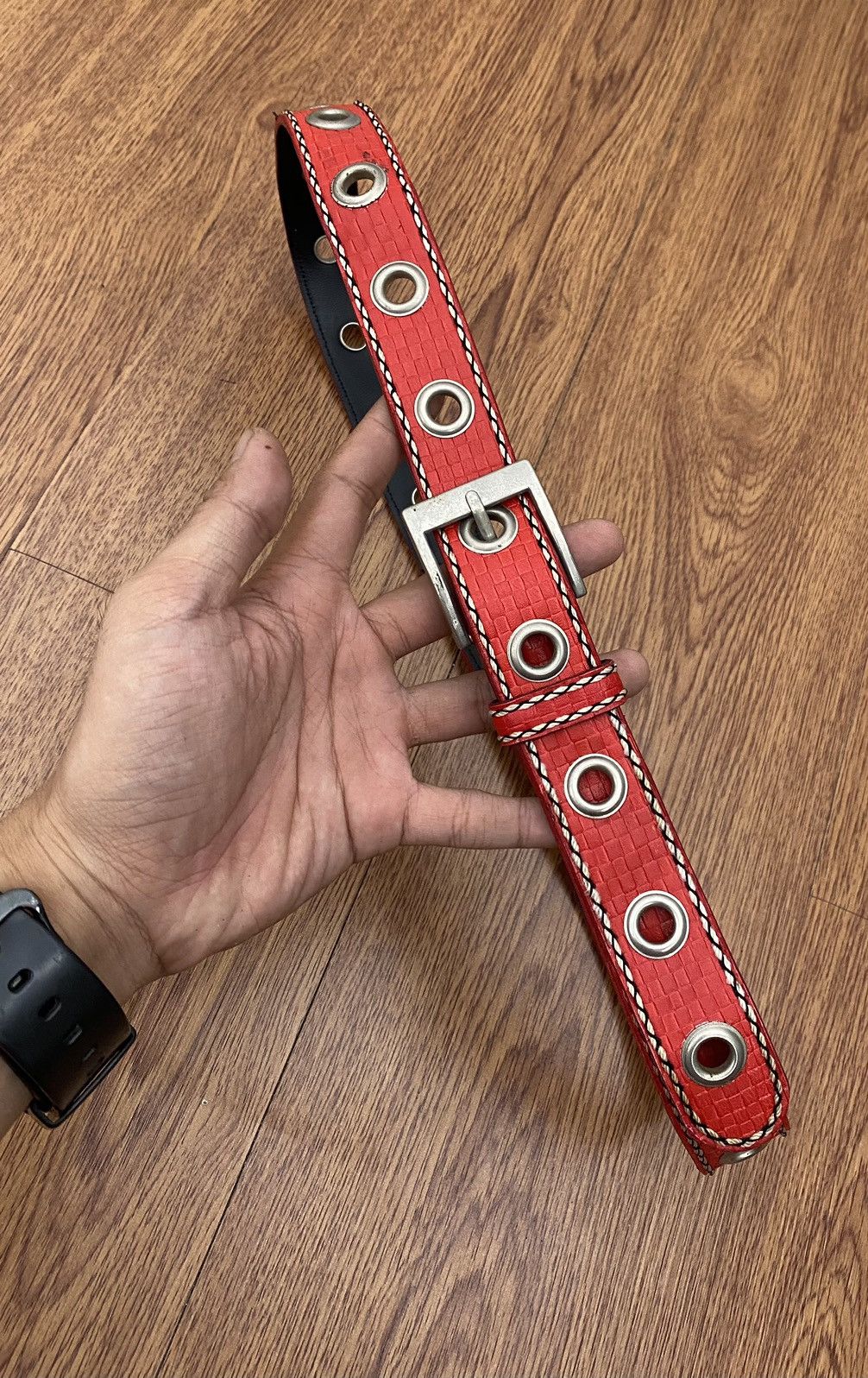 Japanese Brand × Vintage Red ringer belt Size ONE SIZE - 3 Thumbnail