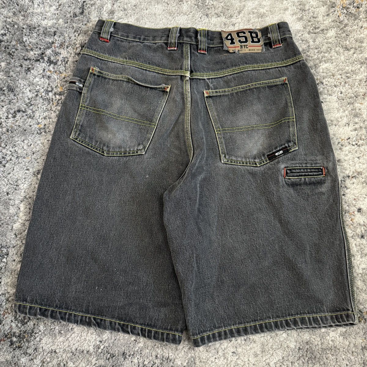 JNCO × Southpole × Vintage Crazy Vintage y2k Faded black wide leg baggy shorts n Size US 34 / EU 50 - 1 Thumbnail
