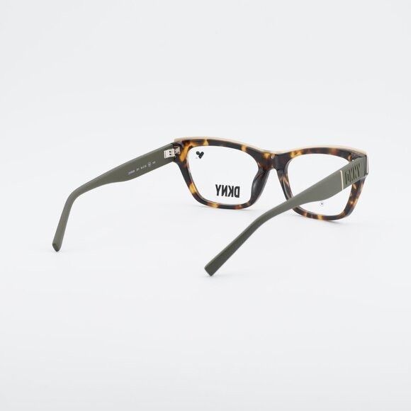 DKNY DKNY DK5063 281 Eyeglasses - Havana/Black 54mm Square Frame Size ONE SIZE - 4 Thumbnail