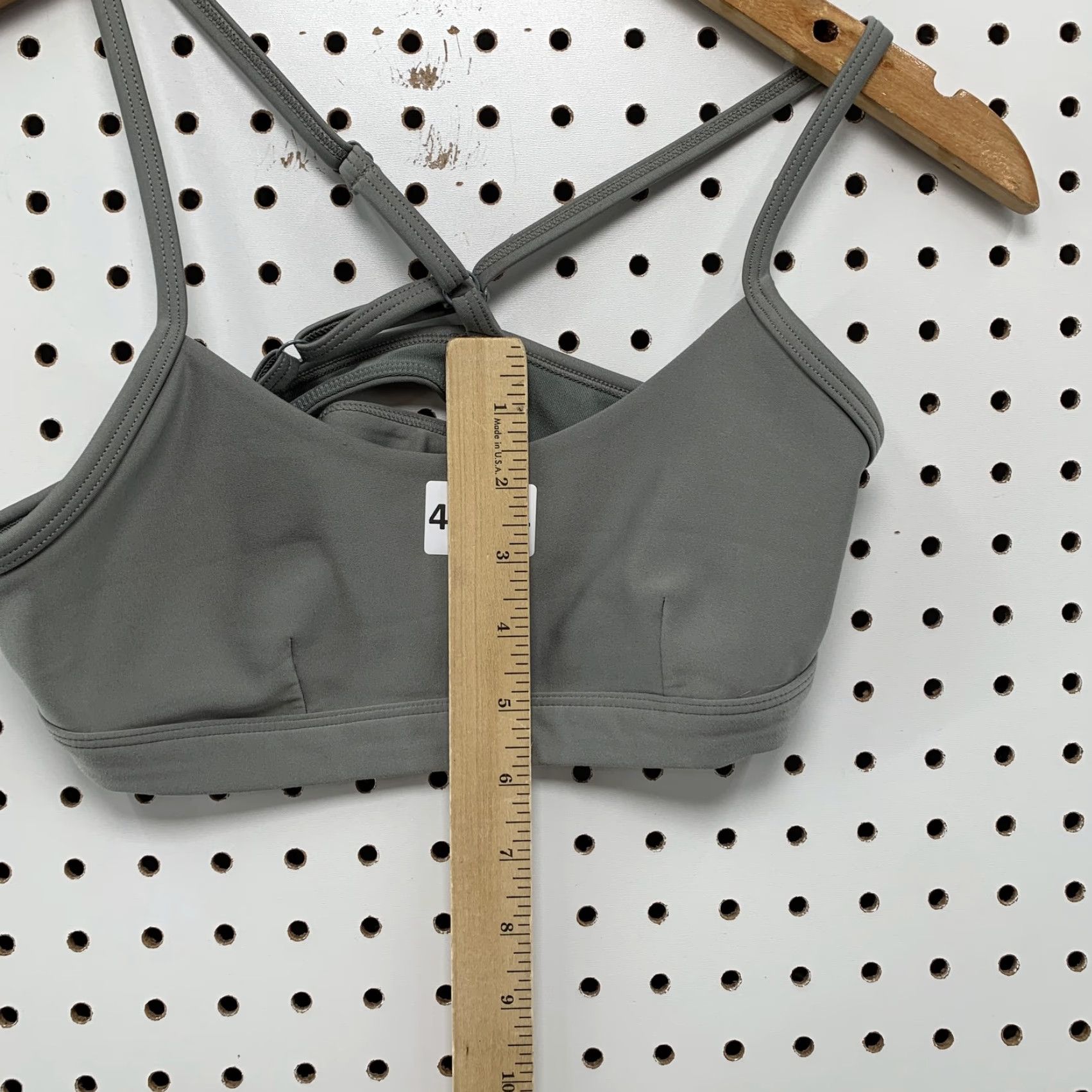 Alo ALO Gray Strappy Sports Bra Womens Small Sleeveless Activewear Yoga Run Size ONE SIZE - 5 Thumbnail