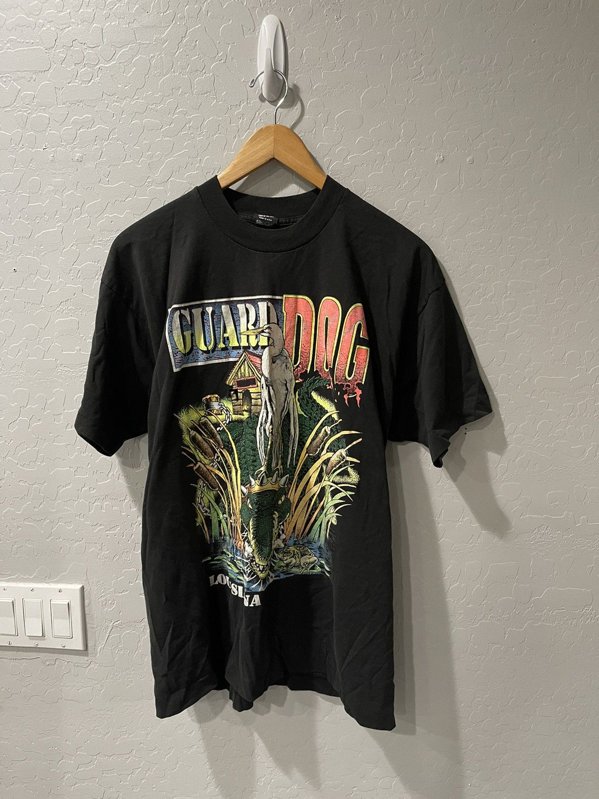 Vintage Vintage Louisiana Guard Dog Stork Alligator SS Shirt Size US XL / EU 56 / 4 - 1 Thumbnail