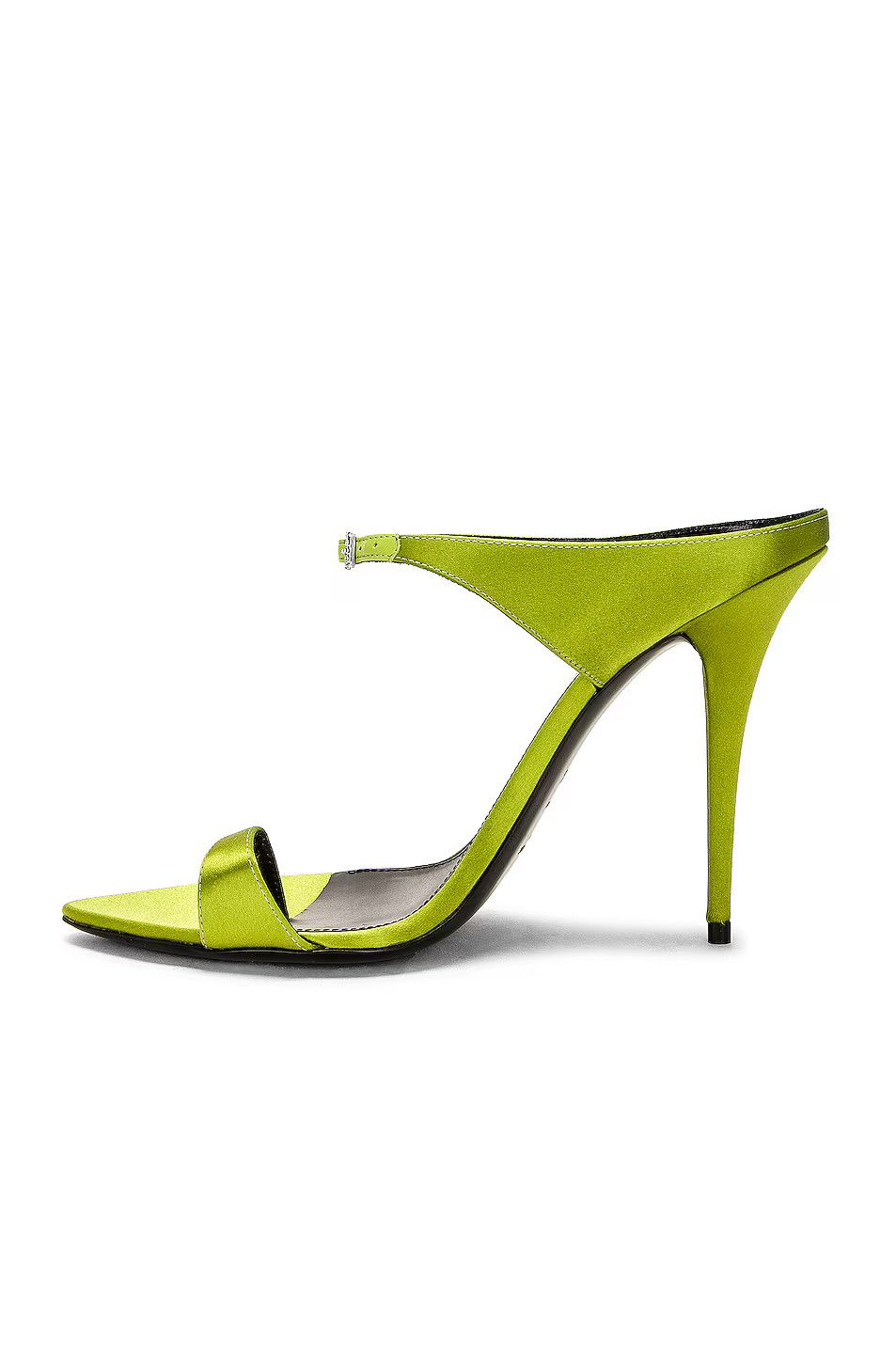Saint Laurent Paris o1bcso1str1124 Dive 110 Mule Sandals in Pea Green Size US 7 / IT 37 - 5 Thumbnail