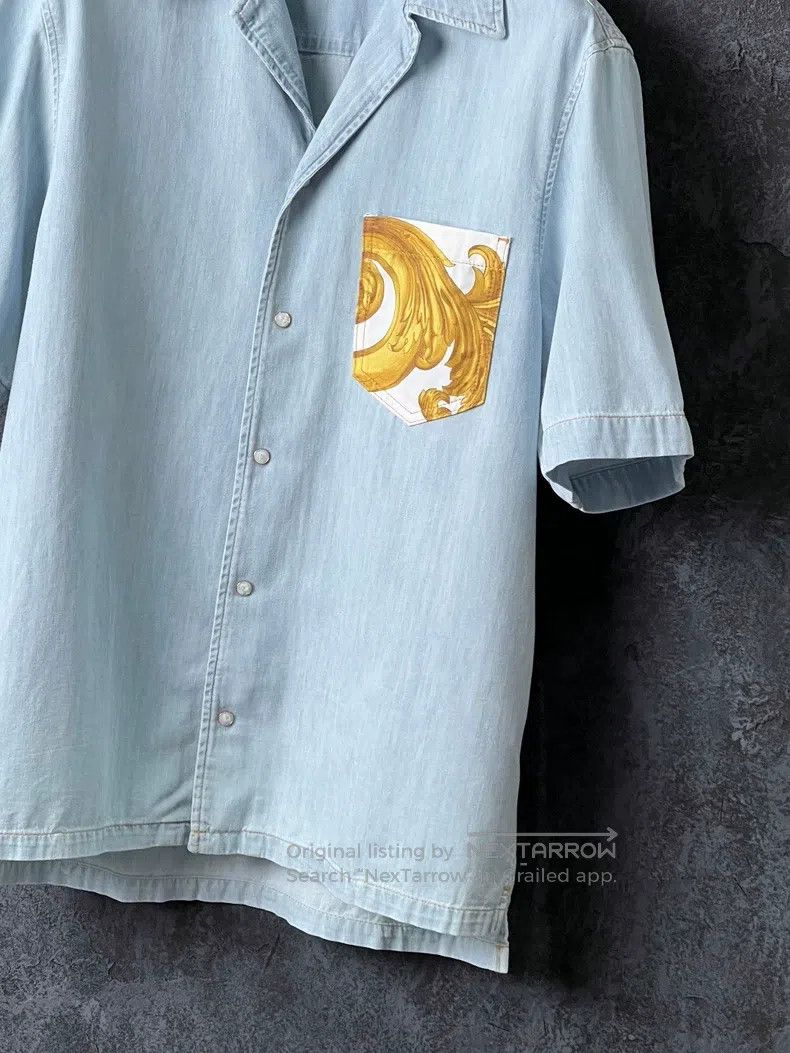 Versace Versace Baroque print cotton short-sleeved shirt Size US L / EU 52-54 / 3 - 4 Thumbnail