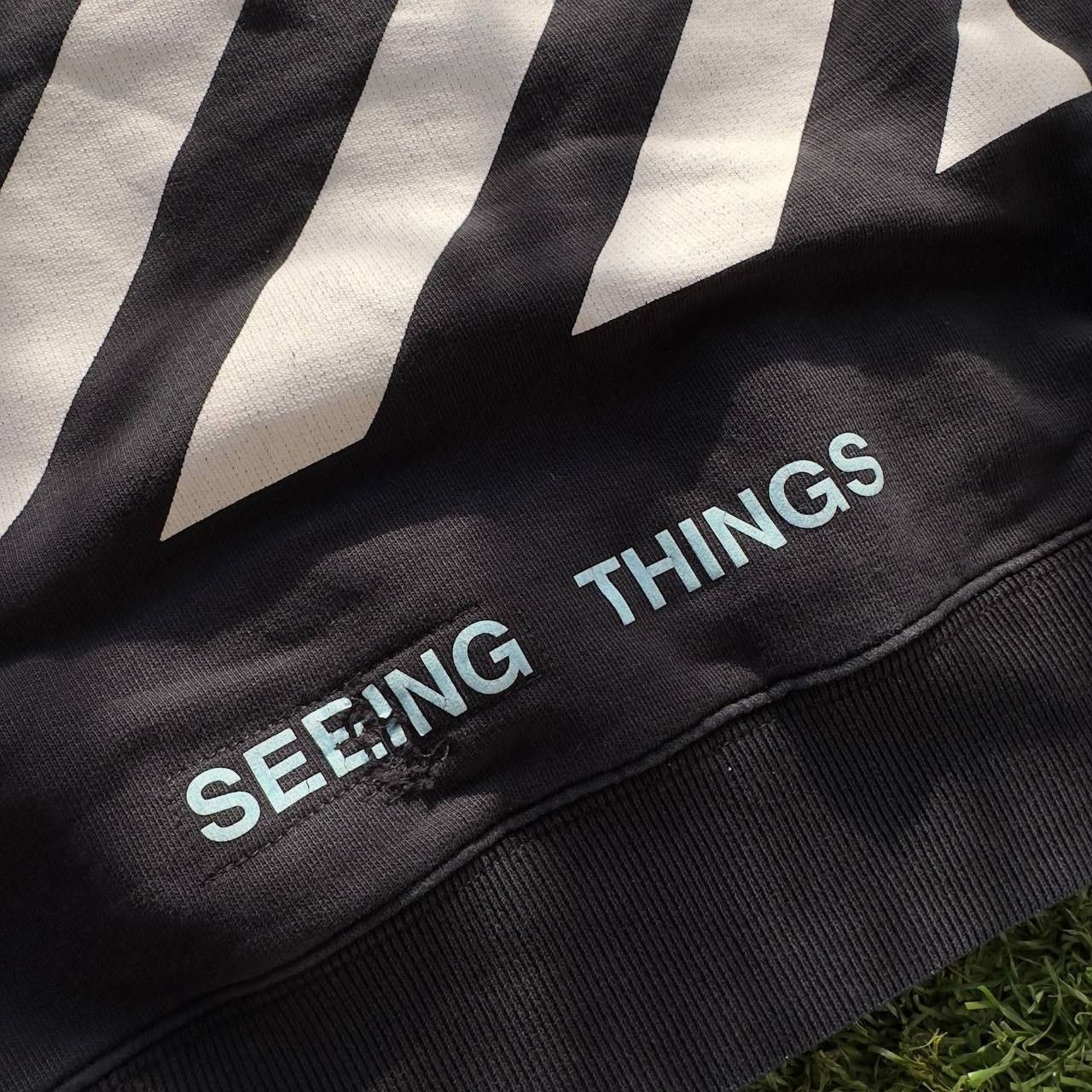 Off-White OFF WHITE VIRGIL ABLOH CARAVAGGIO 'SEEING THINGS' SWEATSHIRT Size US S / EU 44-46 / 1 - 8 Thumbnail