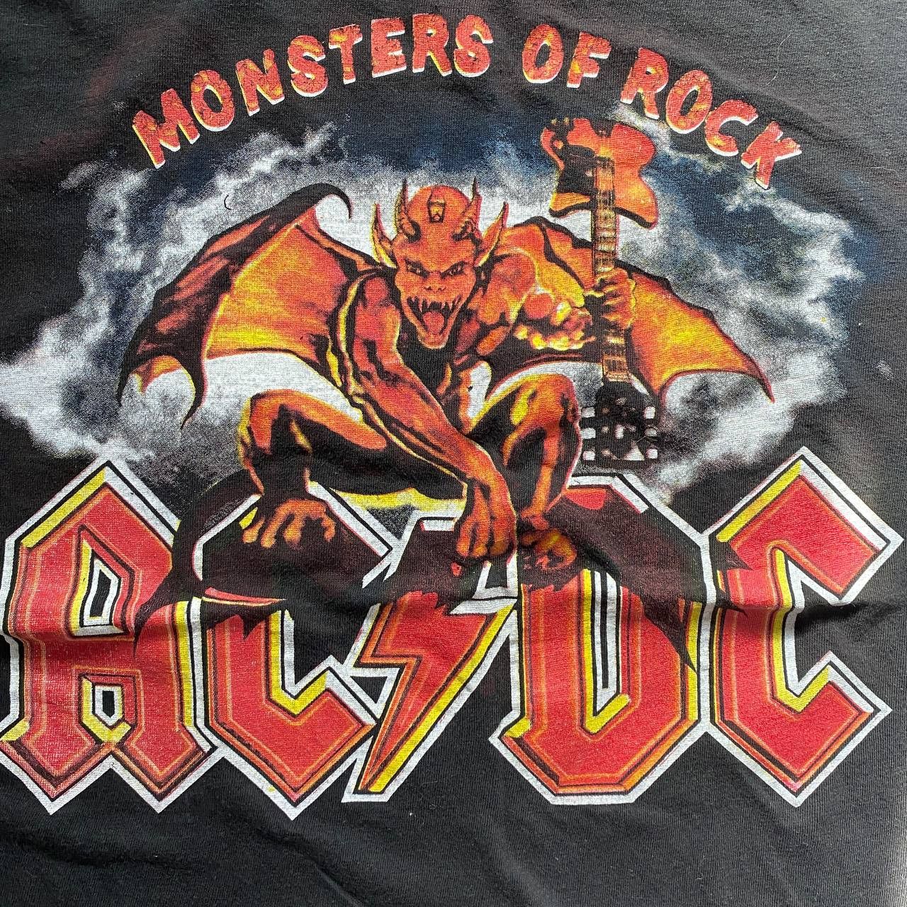 Band Tees VINTAGE 90S AC/DC AMAZING FADED THRASHED BOXY TOUR T SHIRT Size US M / EU 48-50 / 2 - 4 Thumbnail