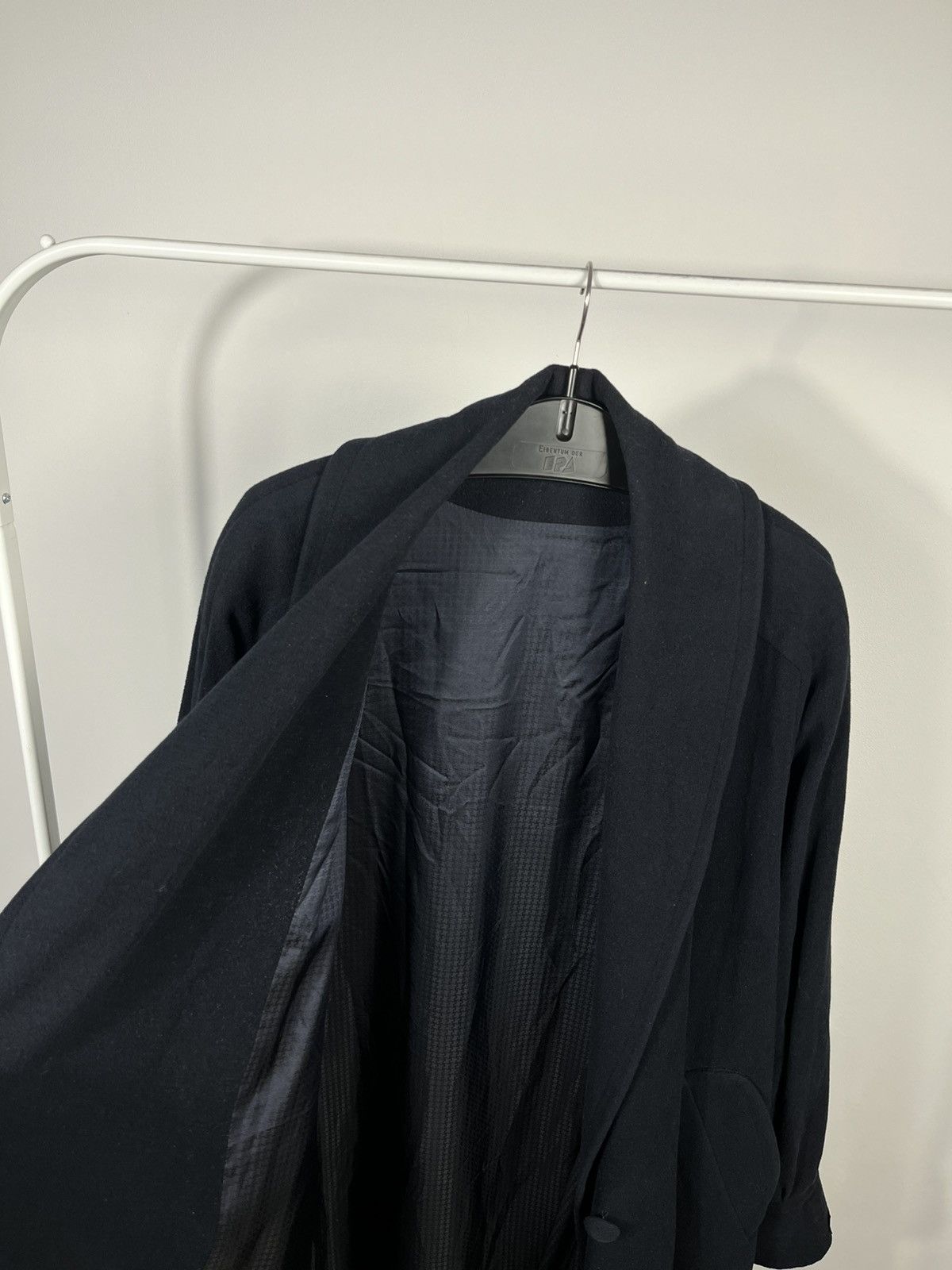 Other Vintage Women’s Wool Coat West Germany One Button Navy Size 3XL / US 20-22 - 13 Thumbnail