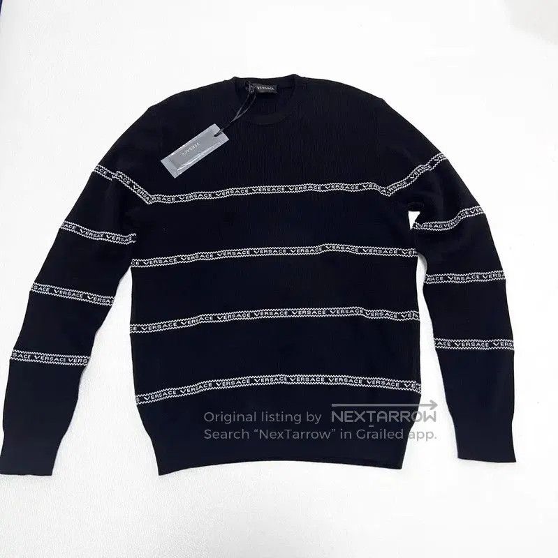 Versace Versace Black Striped Long Sleeve Sweater . Size US XXL / EU 58 / 5 - 1 Thumbnail