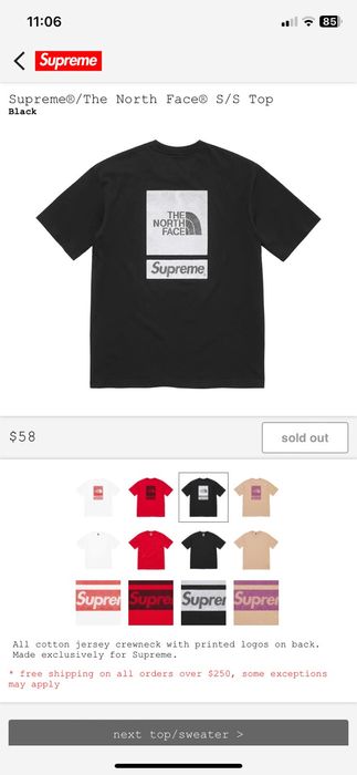 Supreme Supreme x the north face T shirt size S | Grailed