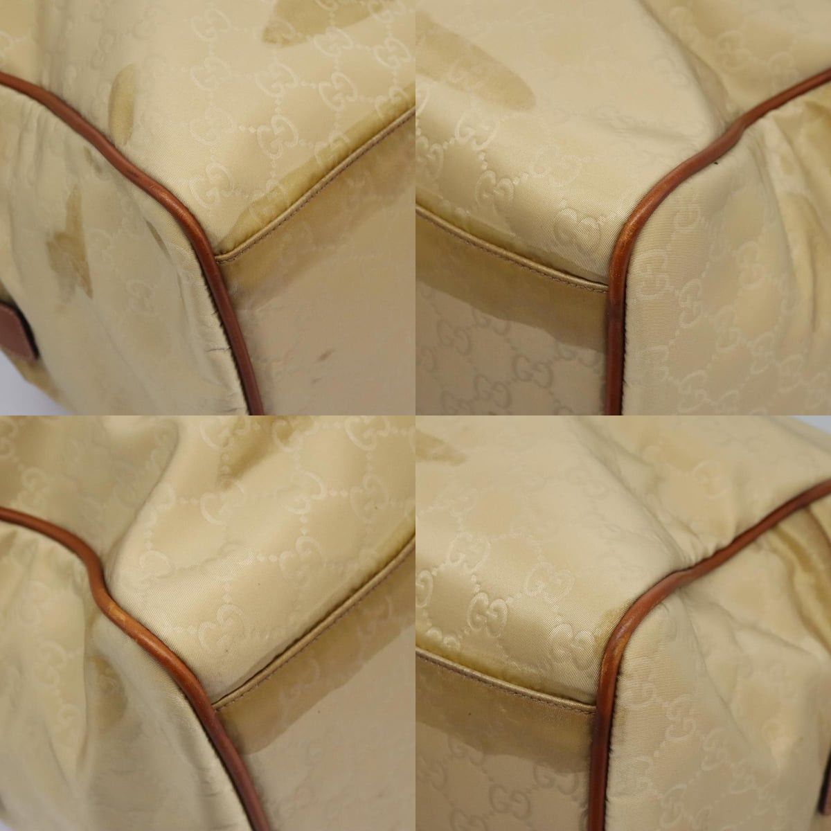 Gucci GUCCI GG Canvas Boston Bag Nylon Beige Size ONE SIZE - 10 Thumbnail
